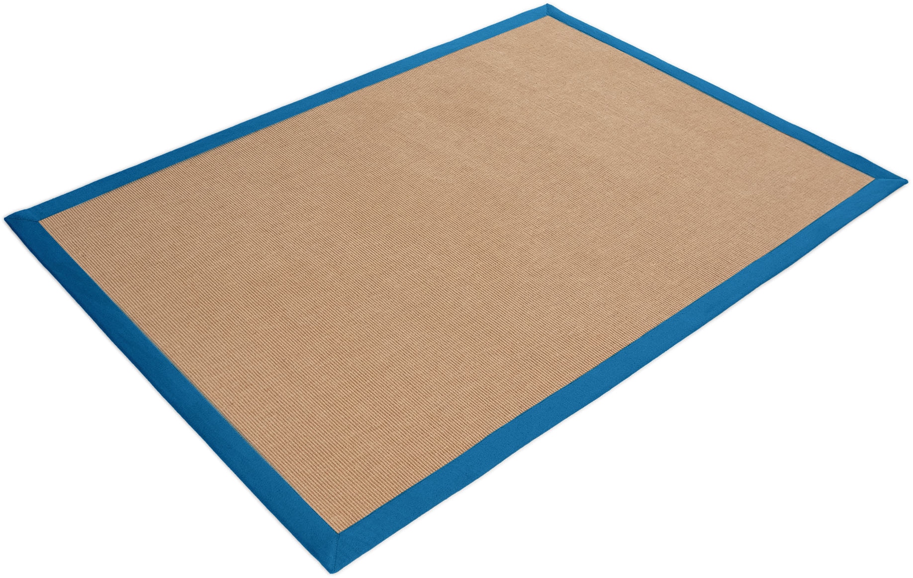 carpetfine Sisalteppich »Sisal«, rechteckig, 5 mm Höhe, mit farbiger Bordüre, Anti Rutsch Rückseite