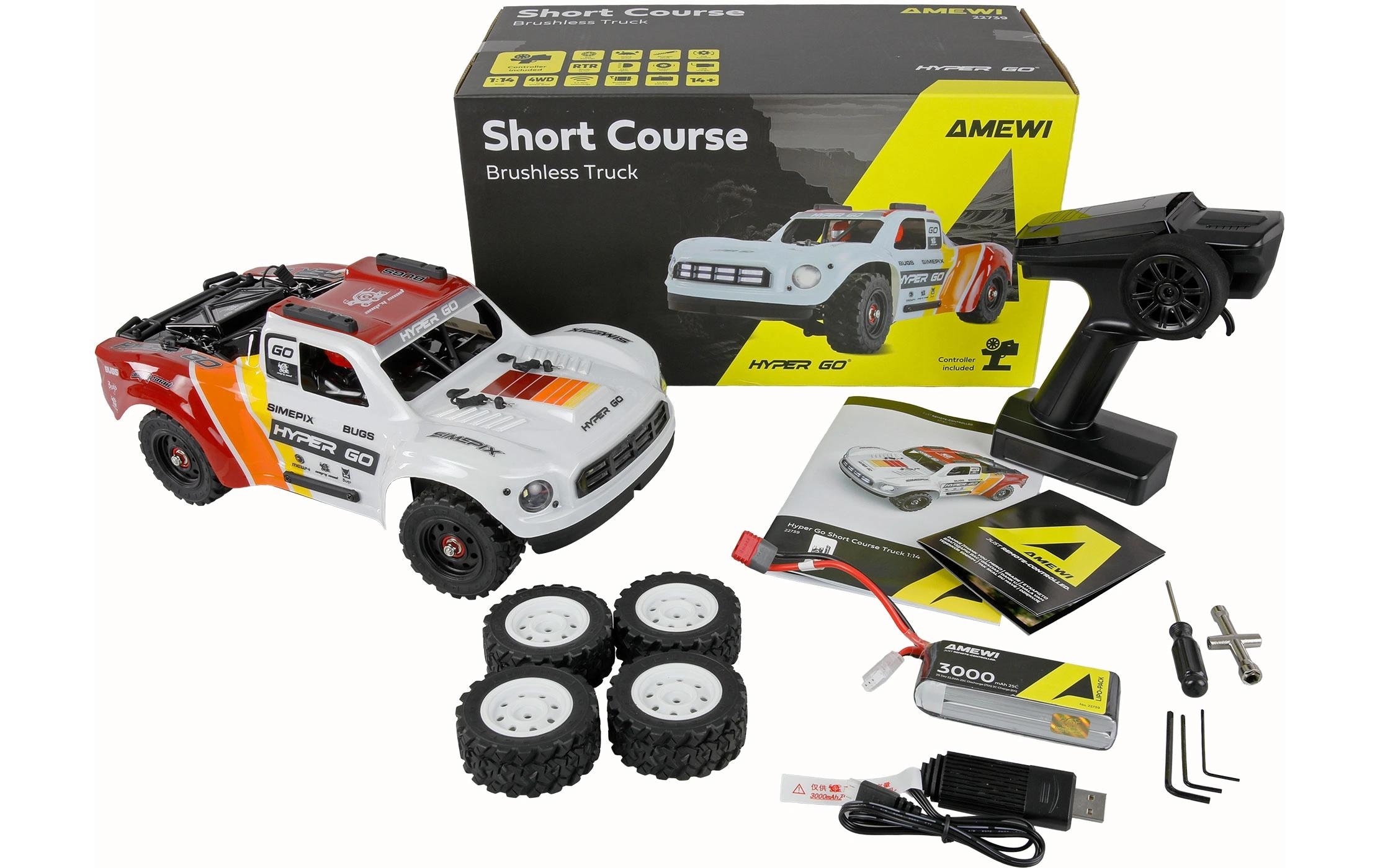 Amewi Voiture RC »Short Course Truck Hyper GO 1:14 RTR« Transmission 4x4