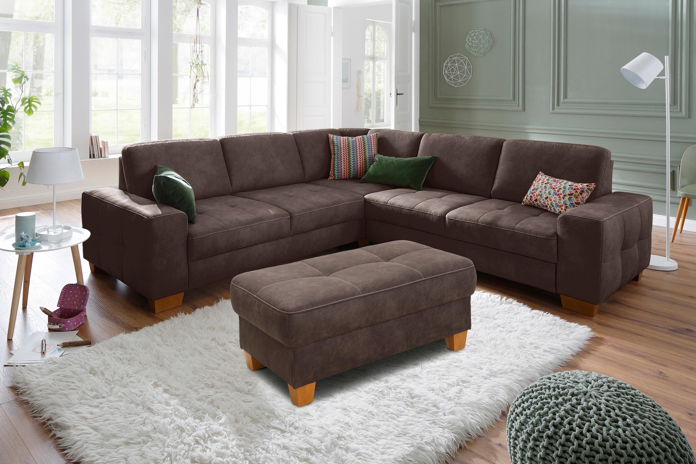 Home affaire Tabouret »Puccini« mit Kontrastnaht