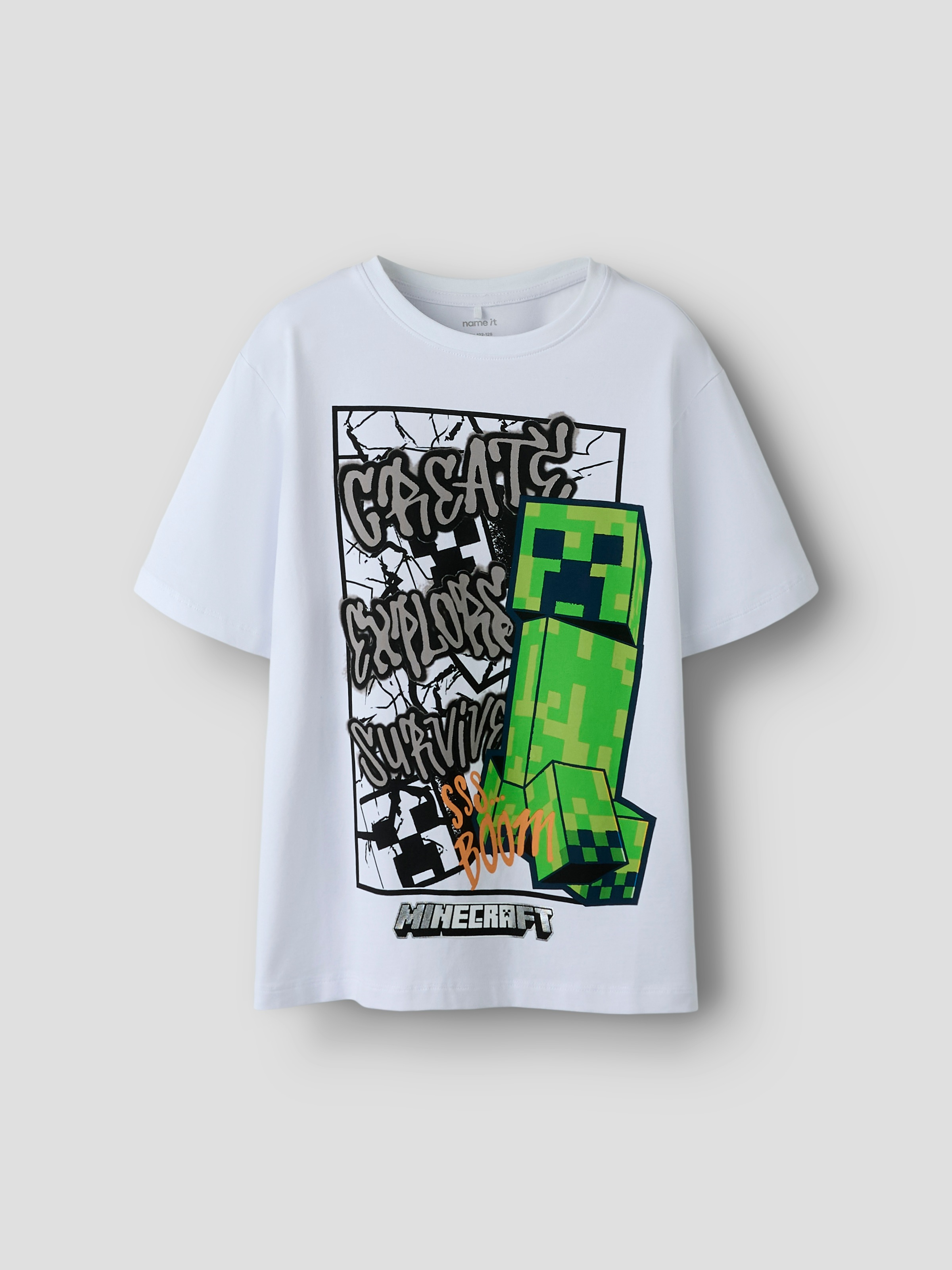 Name It T-Shirt »NKMMASE MINECRAFT SS NREG TOP NOOS BFU« Baumwollmischung, mit "Minecraft" Druck