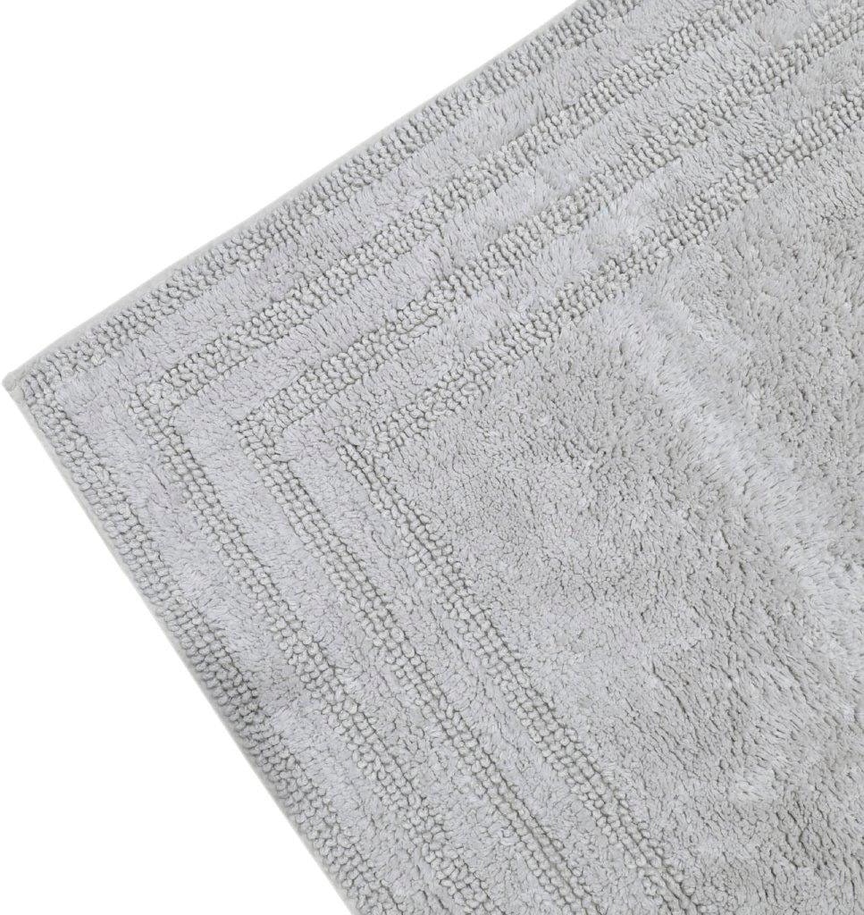 my home Badematte »Inga, Rahmen, Badvorleger, Badezimmer Teppich«, beidseitig nutzbar-fussbodenheizungsgeeignet-strapazierfähig, 100% Baumwolle, Hoch-Tief-Effekt, weich, trocknergeeignet