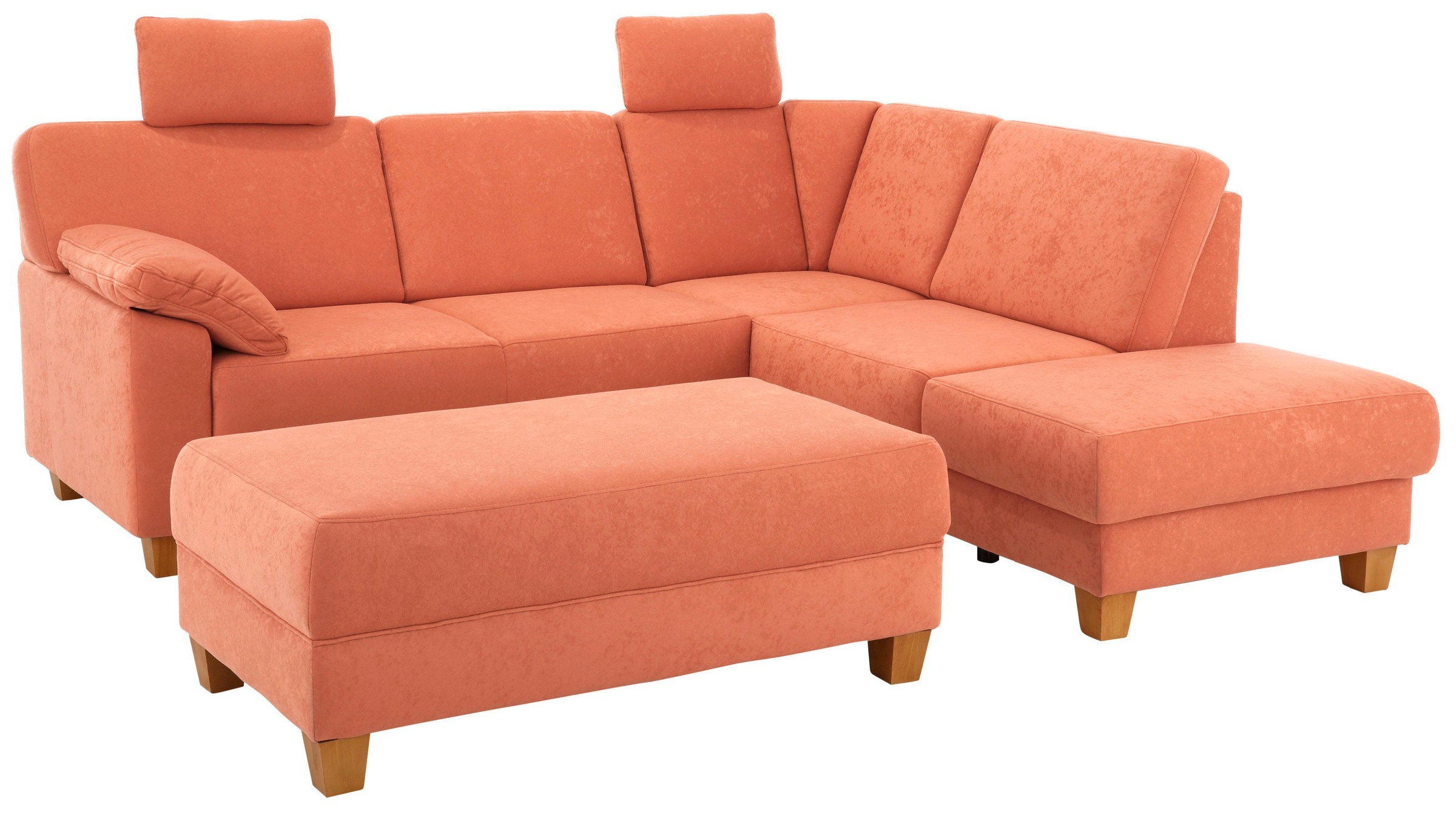 Home affaire Ecksofa »Belfort L-Form« mit Federkern, wahlweise mit Bettfunktion und Stauraum