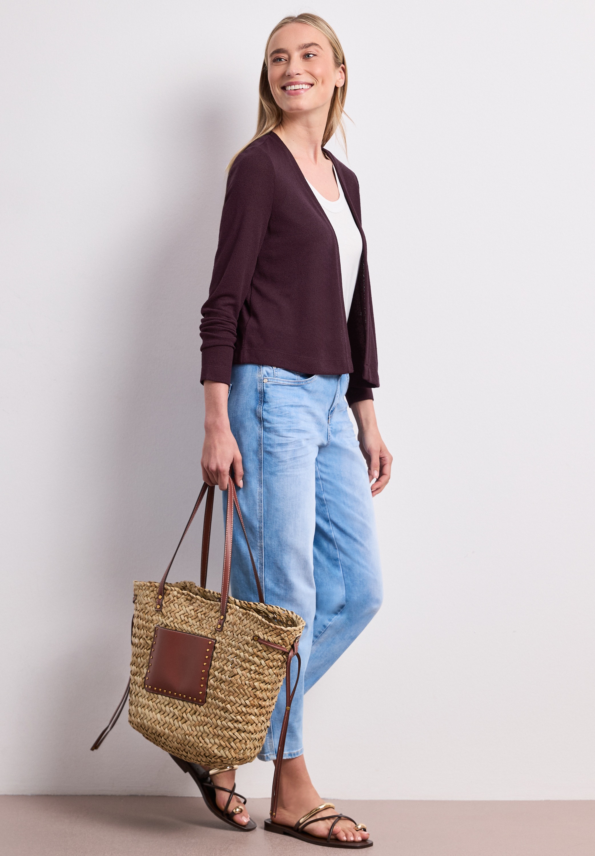 STREET ONE Veste en tricot »Style Nette« in offener Passform