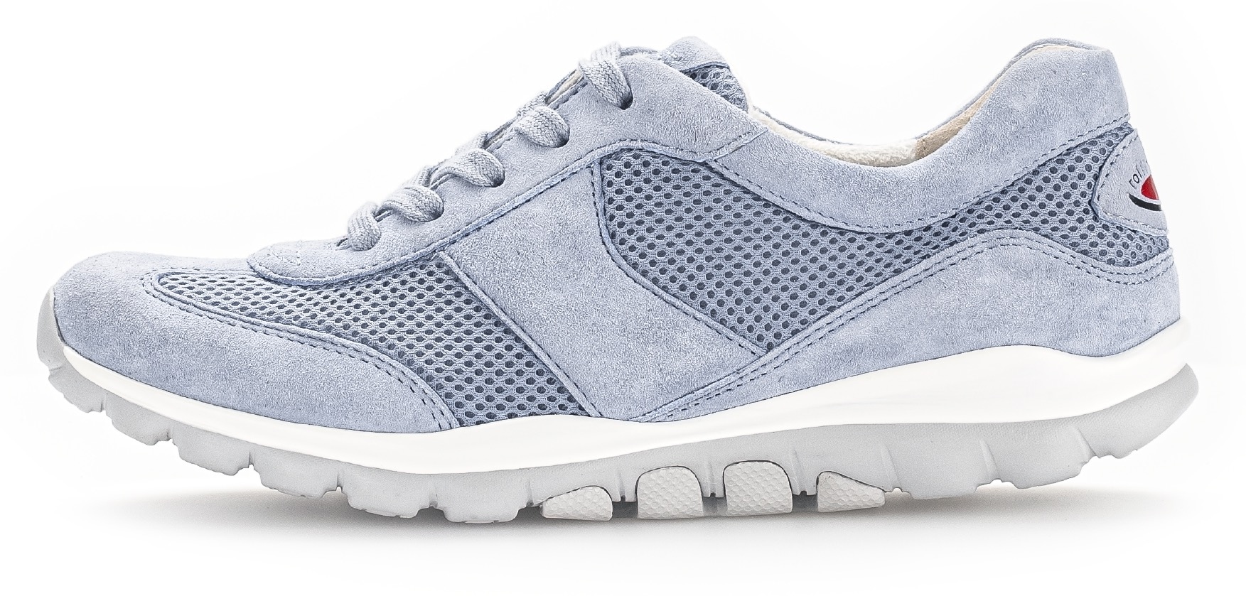 Gabor Rollingsoft Keilsneaker, Freizeitschuh, Halbschuh, Schnürschuh mit OPTIFIT-Wechselfussbett