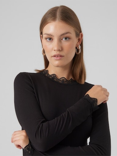 Vero Moda T-shirt à col montant »VMROSA LS HIGHNECK TOP JRS NOOS«