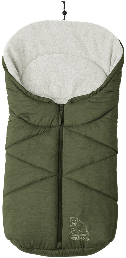 Image of Heitmann Felle Fusssack »Eisbärchen - Kleiner Winter-Babyfusssack«, mit Fleecefutter, für Baby-Tragschalen, Kinderwagen, Autositze und Fahrradanhänger, Mumienform möglich, warm und weich, waschbar bei Ackermann Versand Schweiz