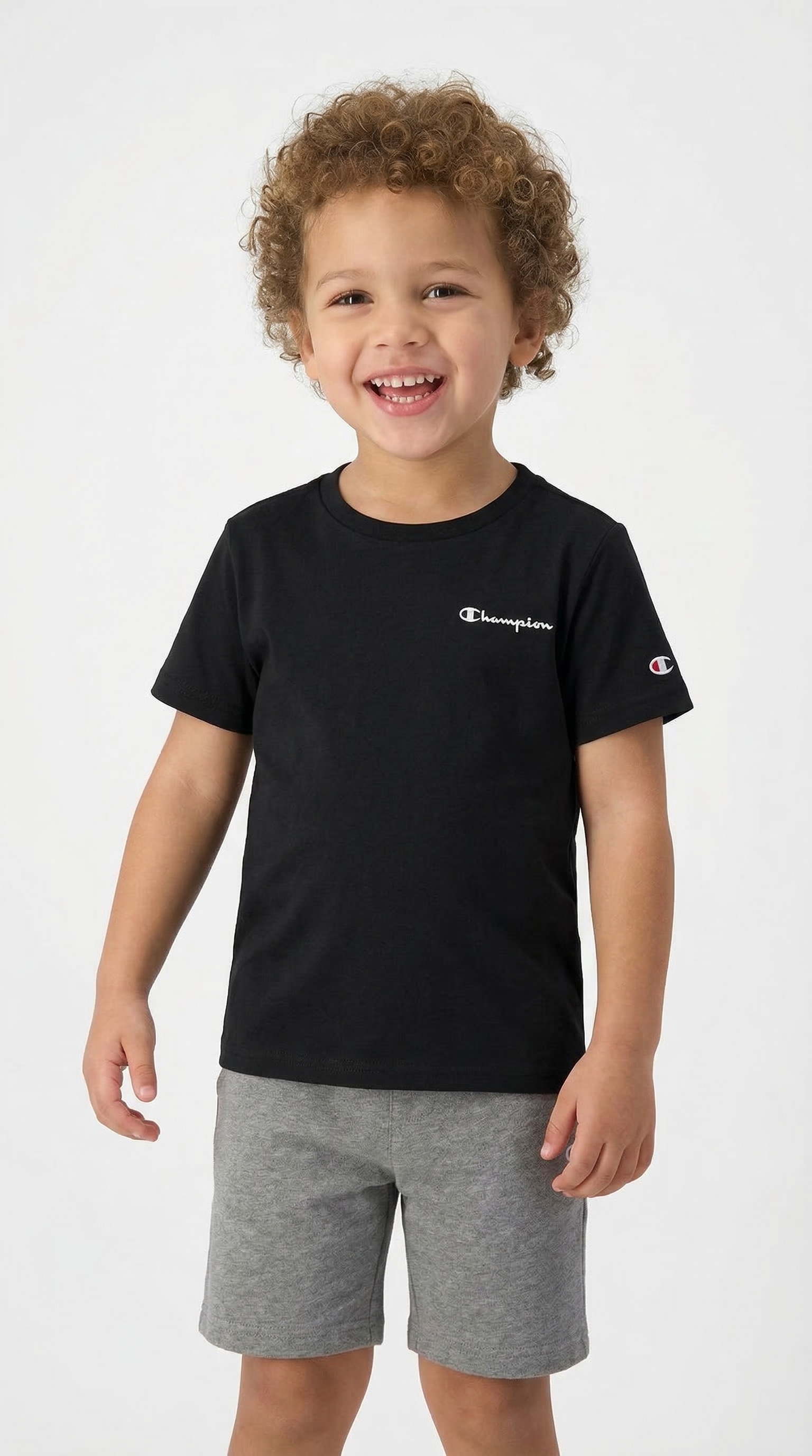 Champion T-shirt »ICONS CONTRAST Crewneck T-Shirt« klassischer Schnitt, Kurzarm, für Kinder, für Sportmode