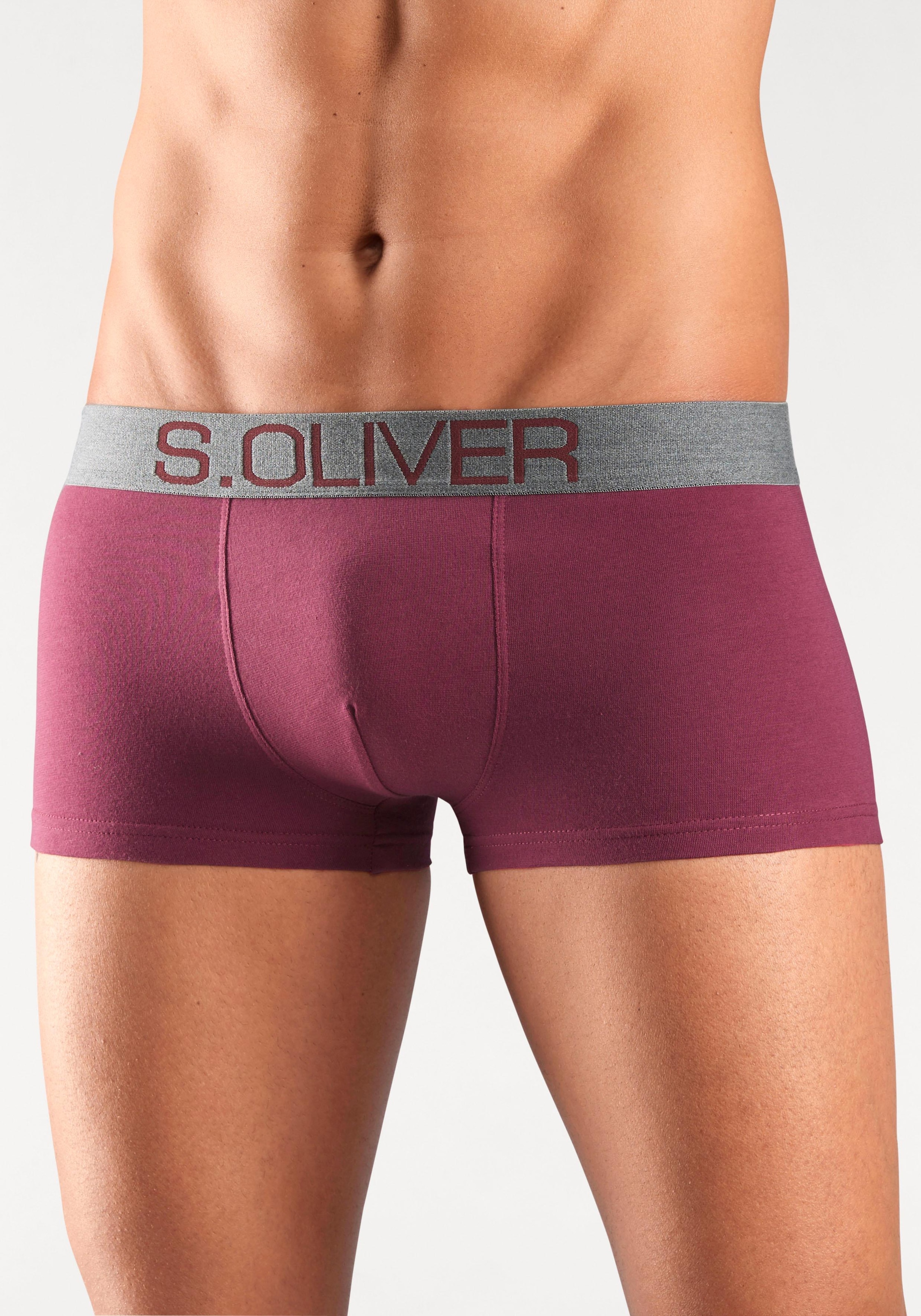 s.Oliver Hipster, (Packung, 4 St.), Boxershorts für Herren aus Baumwoll-Mix