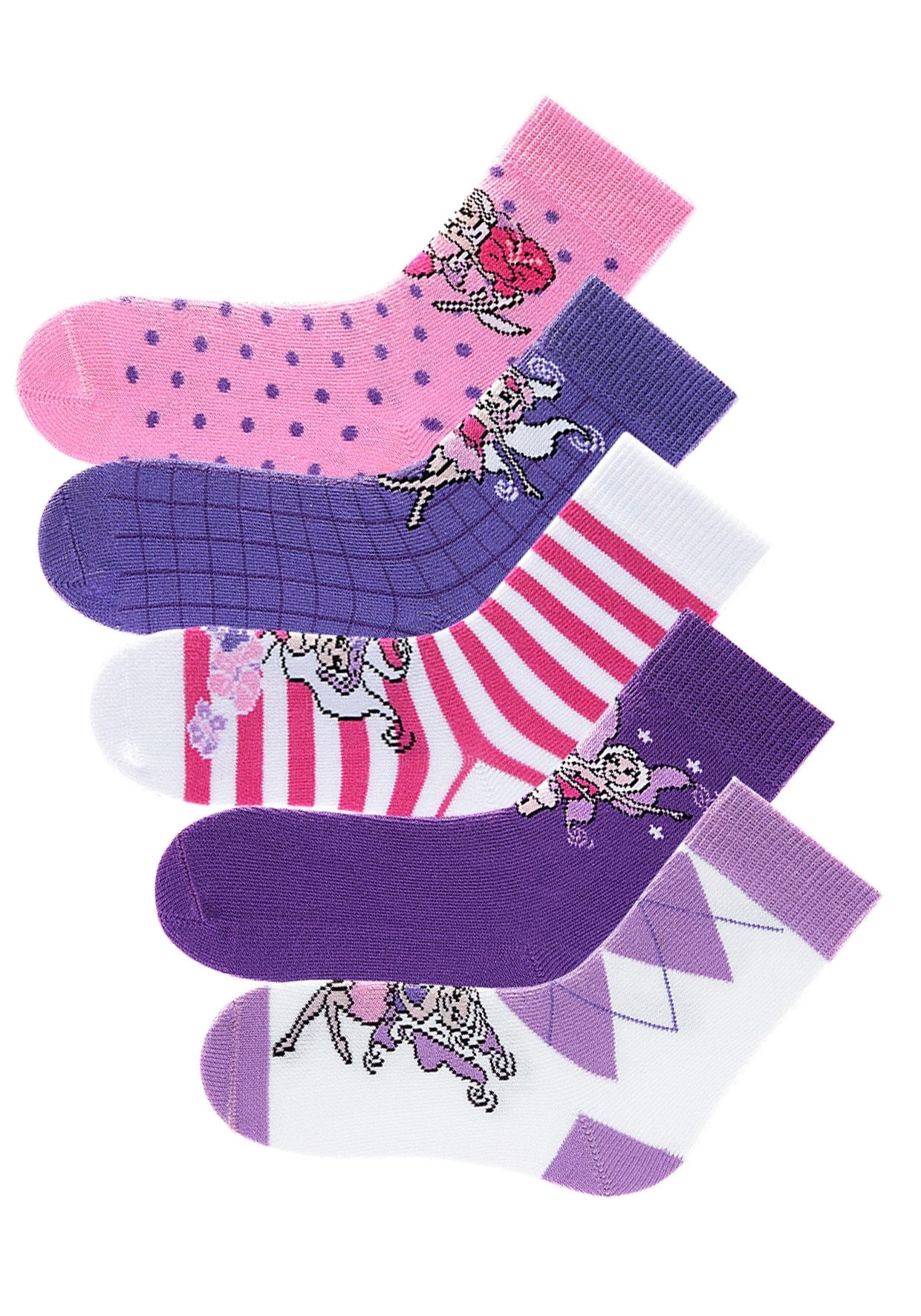 Socken, 5 farbenfrohen H.I.S versandkostenfrei in Designs auf Paar), (5