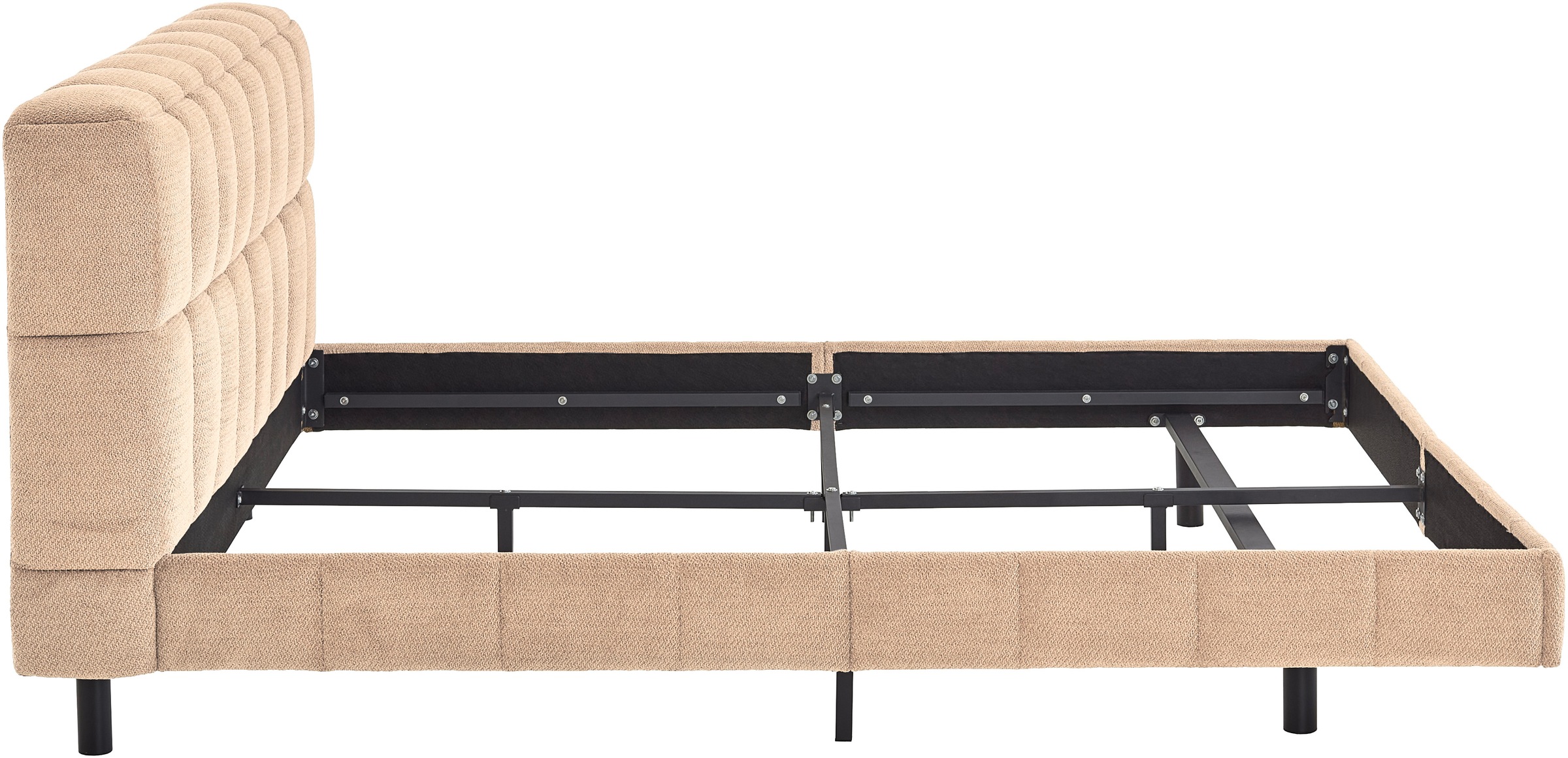 ATLANTIC home collection Polsterbett gepolsterter Plattformbettrahmen