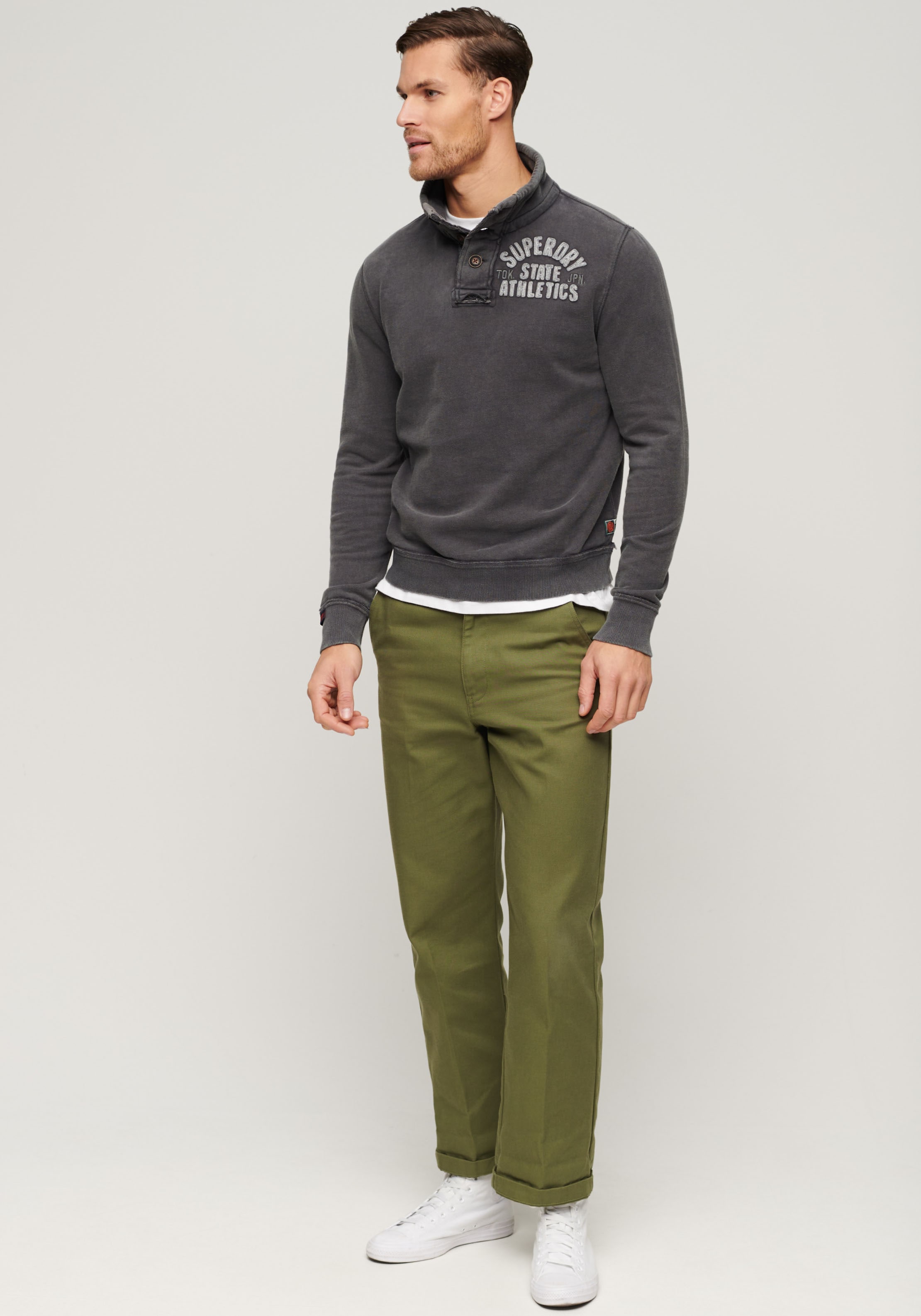 Superdry Sweatshirt »Vintage Athletic Henley Jumper«