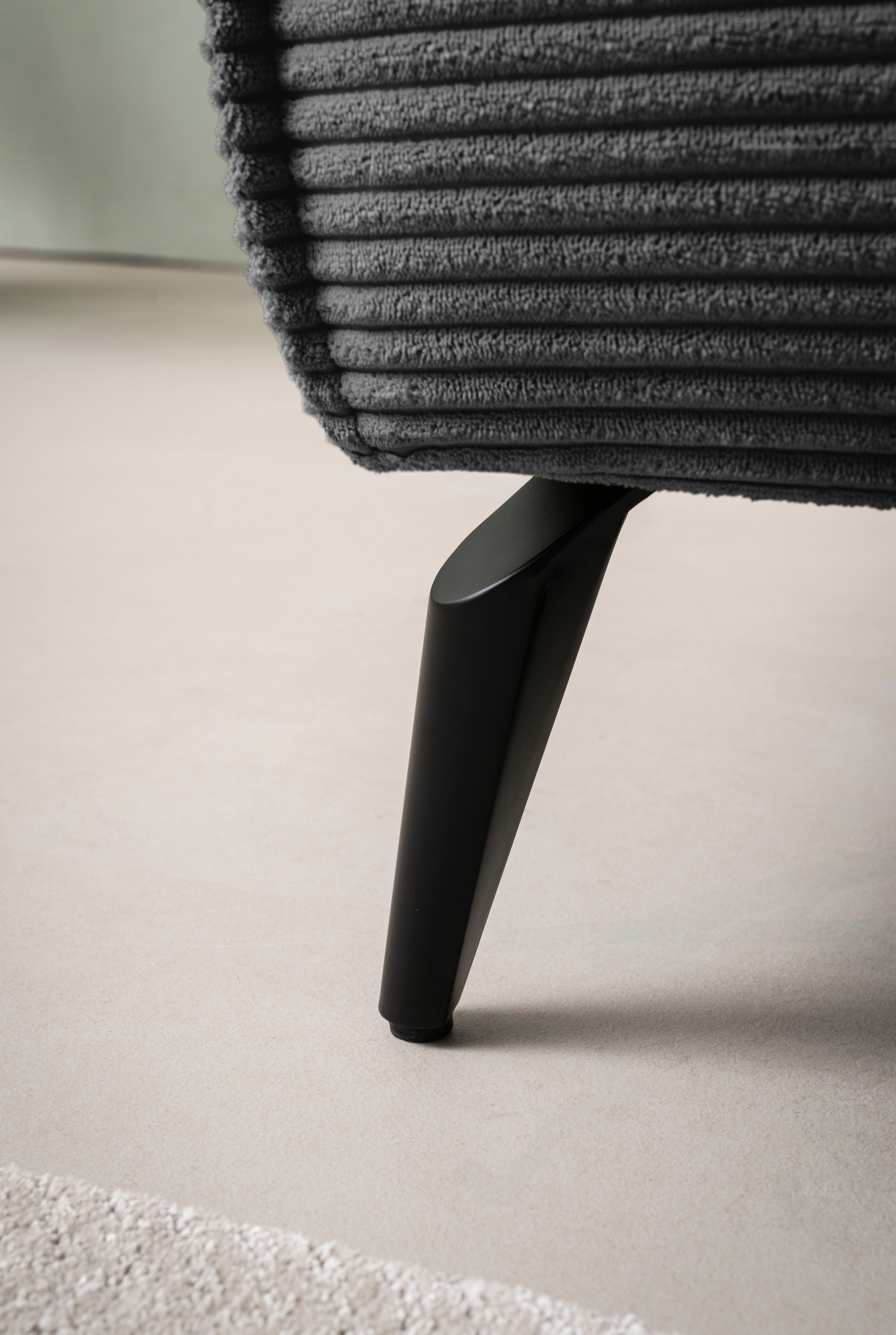 Home affaire Wohnlandschaft »mit Hocker, TVINNU, moderne U-Form in Cord oder Leinenoptik« Recamiere rechts/links, stellbar zum Schlafsofa (Krokodilverbinder)