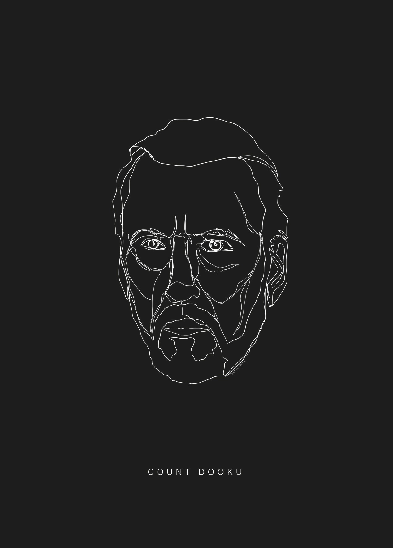 Image of Komar Poster »Star Wars Lines Dark Side Dooku«, Star Wars bei Ackermann Versand Schweiz