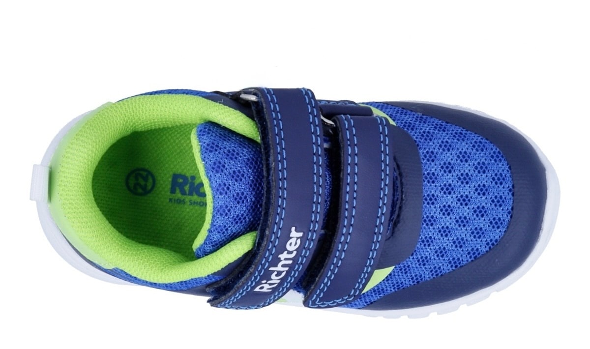 Richter Chaussures à scratch »Wallaby«  chaussure enfant avec couture contrastée, gabarit de taille à télécharger