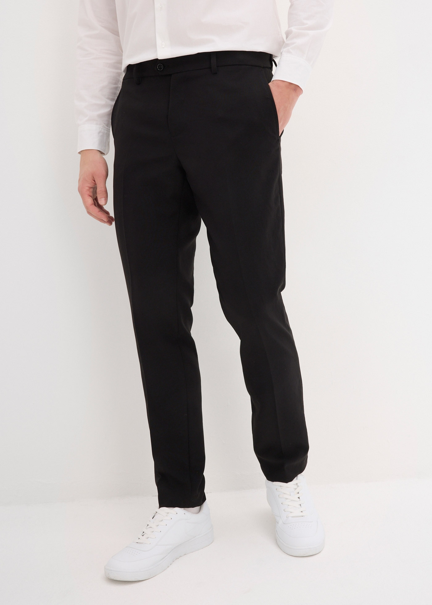 Image of bonprix Anzughose Slim Fit, aus Polyester, festlicher Stil, Businessmode