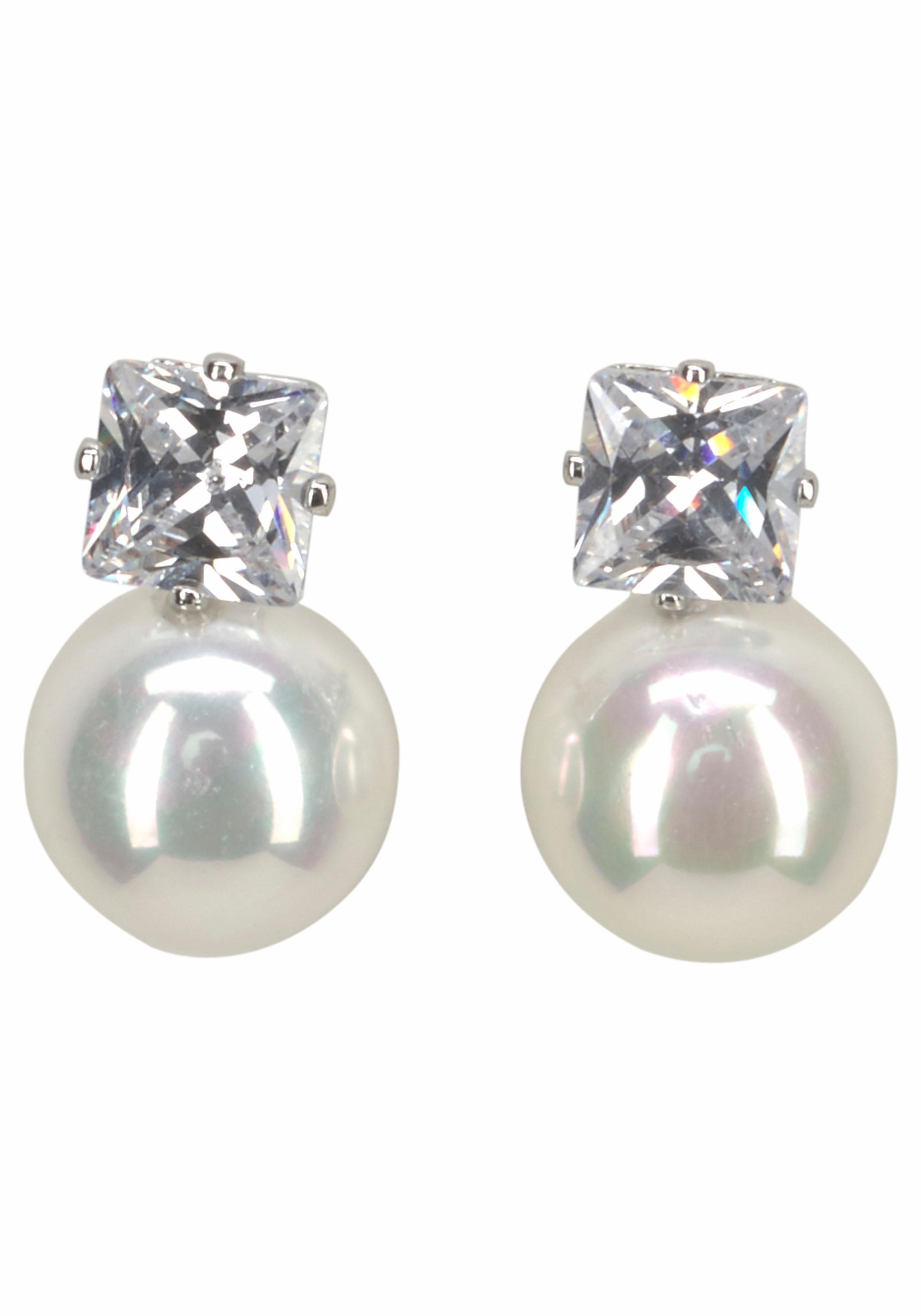 Image of J.Jayz Paar Ohrstecker »zeitlos-elegant«, (1 tlg.), mit Glassteinen und Acrylperlen bei Ackermann Versand Schweiz