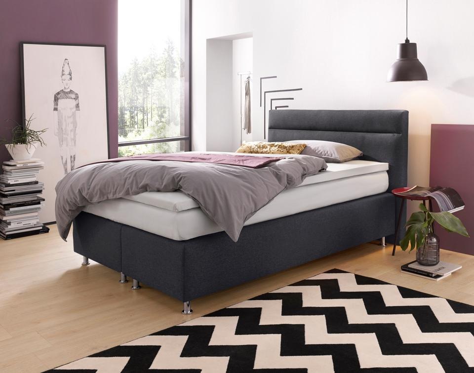 Westfalia Schlafkomfort Boxspringbett, wahlweise mit LED-Beleuchtung