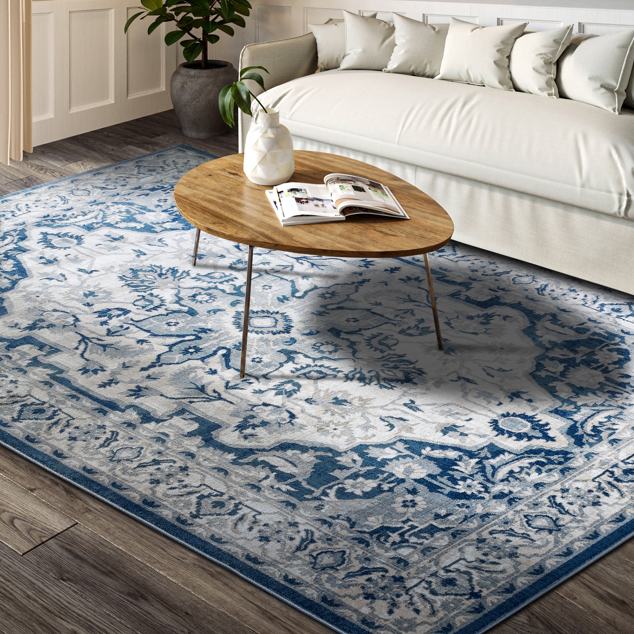 Image of Villeroy & Boch Teppich "Gabrielle" rechteckig 11 mm Höhe Orientalisch, Wohnzimmer, Schlafzimmer, Klassisch, Kurzflor, Weich