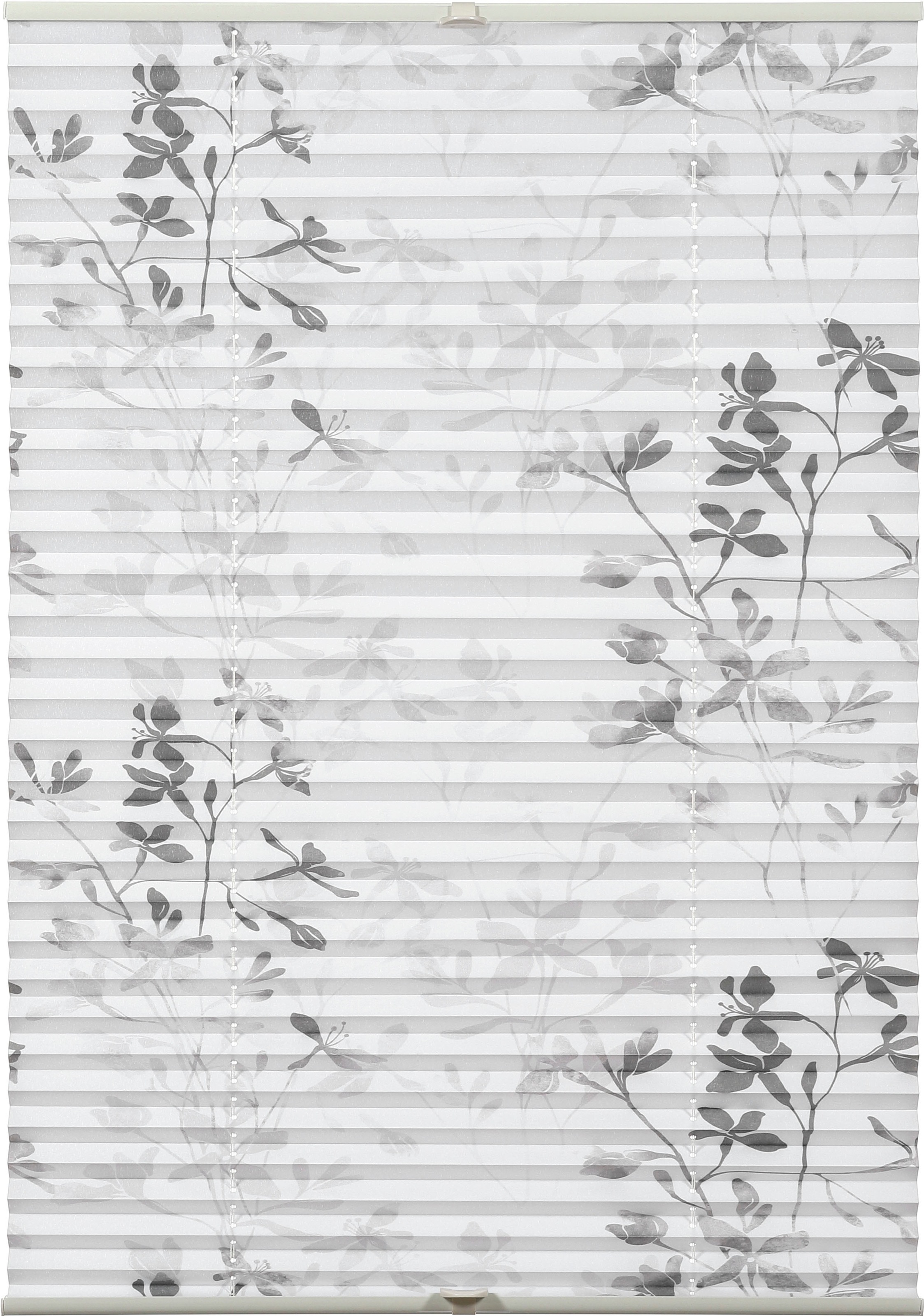 Image of GARDINIA Plissee »Bella mit zwei Bedienschienen«, blickdicht, ohne Bohren, mit floralem Dessin bei Ackermann Versand Schweiz
