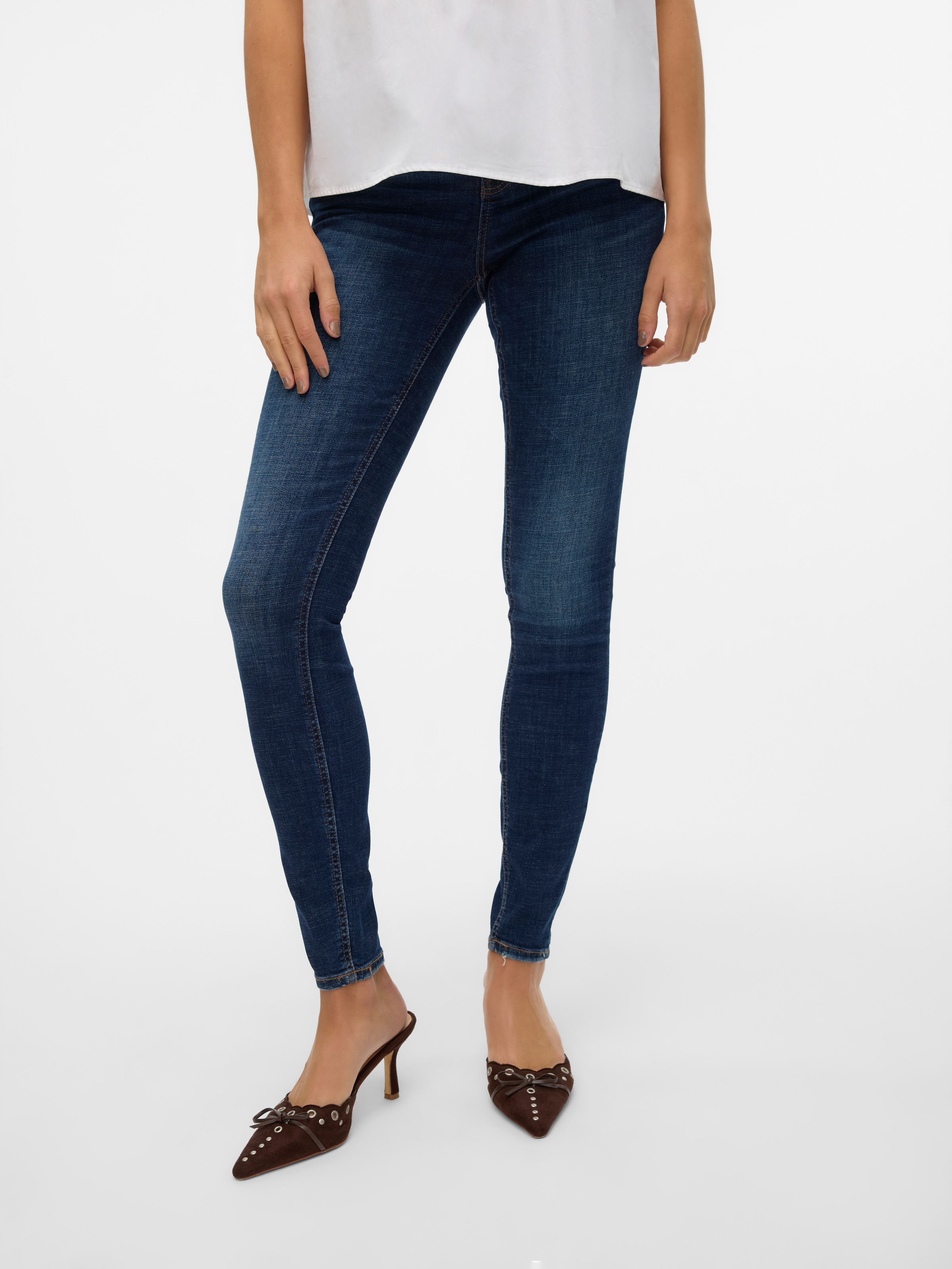 Image of Vero Moda Skinny-fit-Jeans "VMFLASH MR SKINNY JEANS LI3303 GA NOOS" Baumwollmischung mit Stretch, regular waist, skinny fit