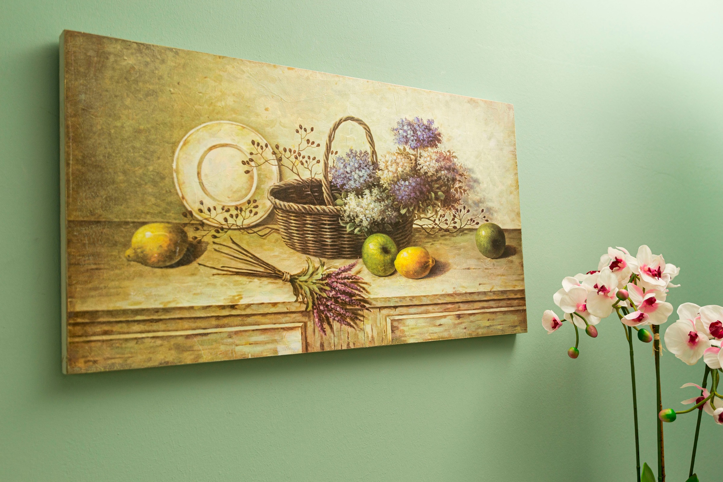 Image of Myflair Möbel & Accessoires Wandbild »Fenja«, Wanddeko, Motiv Blumen, 90x48 cm, Wohnzimmer bei Ackermann Versand Schweiz