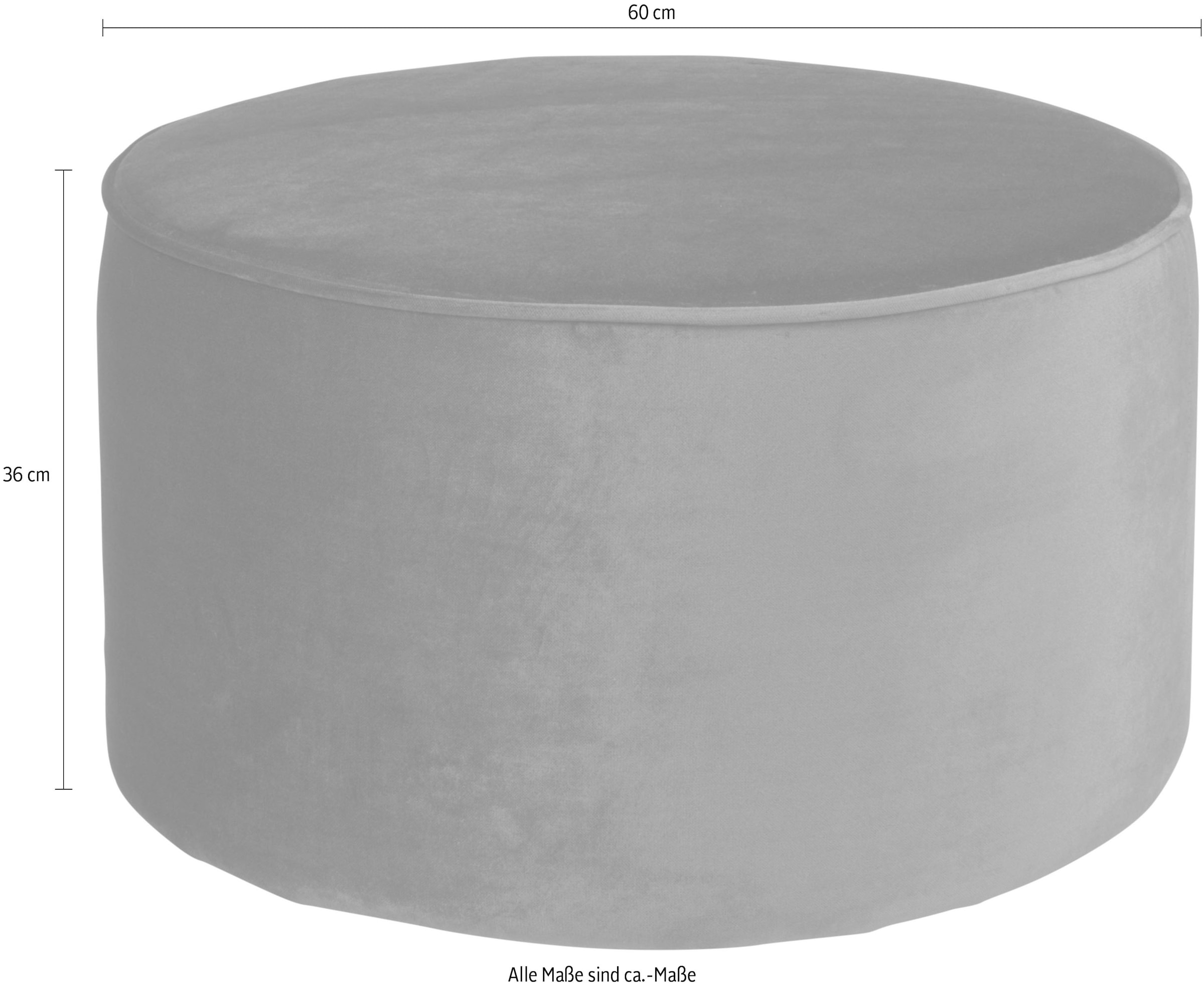 WOOOD Tabouret »Sara« forme ronde, polyvalent, H 36 cm x Ø 60 cm