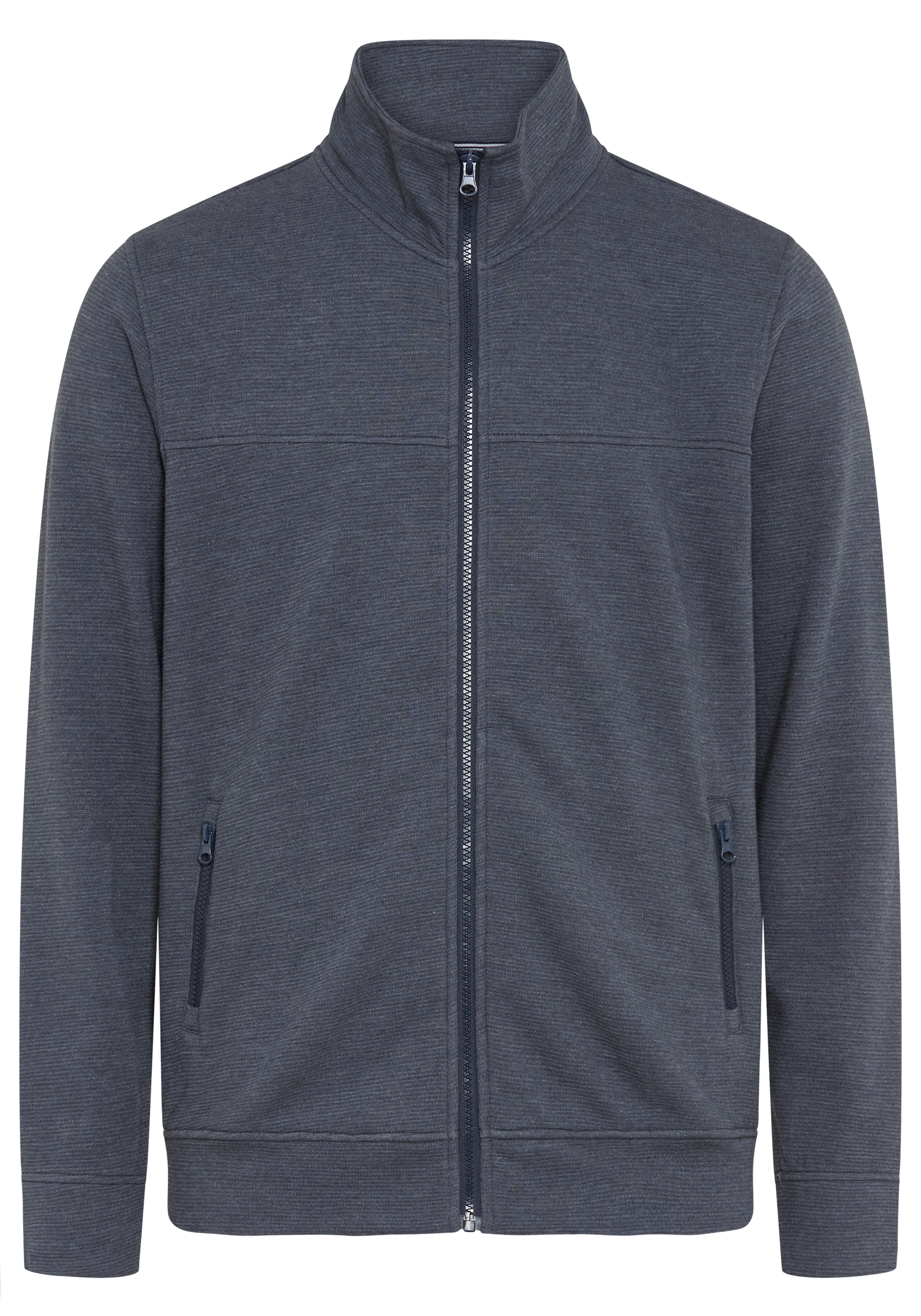Man's World Veste sweat avec col montant, manches longues