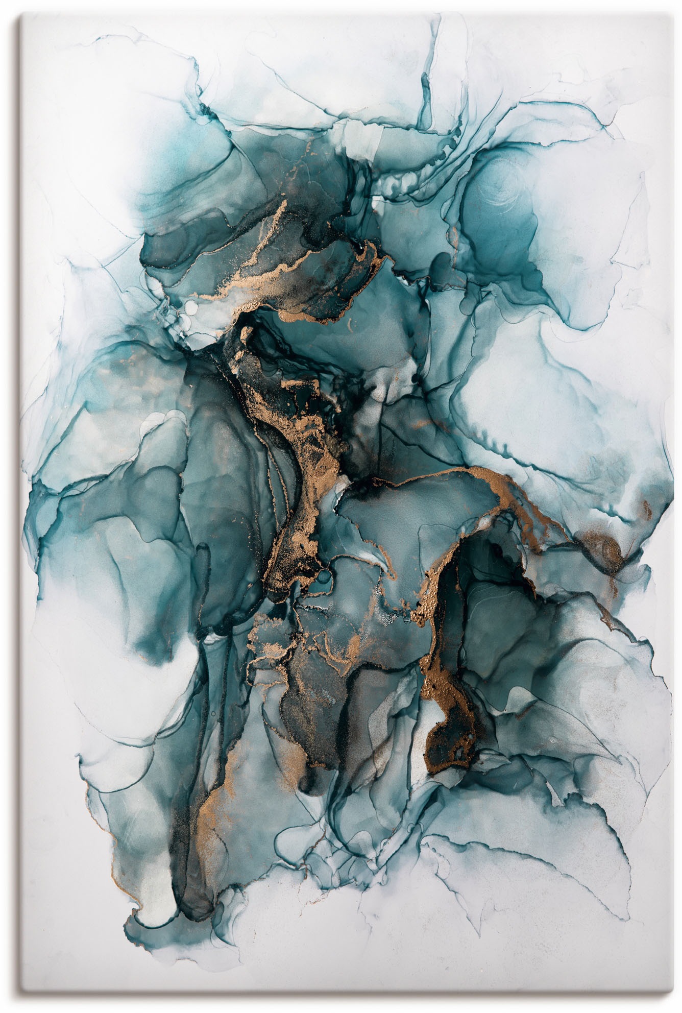 Image of Artland Leinwandbild "Samurai" Gegenstandslos 1 Stk. tlg. auf Holzrahmen gespannt