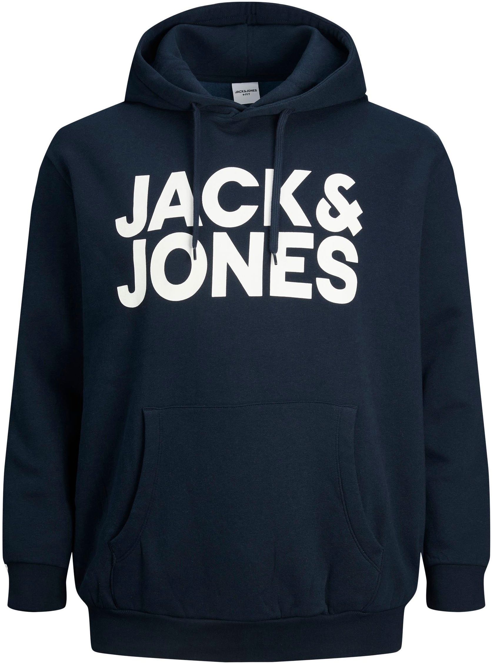 Jack & Jones PlusSize Kapuzensweatshirt »CORP LOGO SWEAT HOOD«, Bis Grösse 6XL