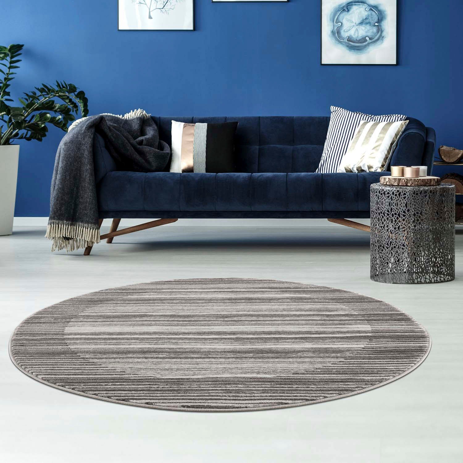 Image of Carpet City Teppich "Noa 9301" rund 11 mm Höhe Kurzflor, Modern, Weicher For, Pflegeleicht