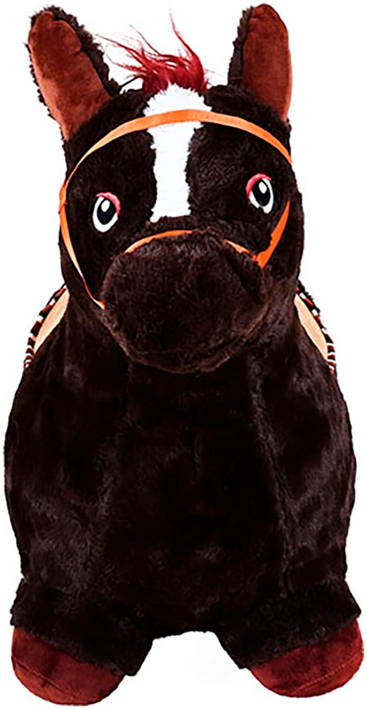 Knorrtoys® Hüpftier »Pferd braun« inkl. Luftpumpe, mit Kuschelbezug