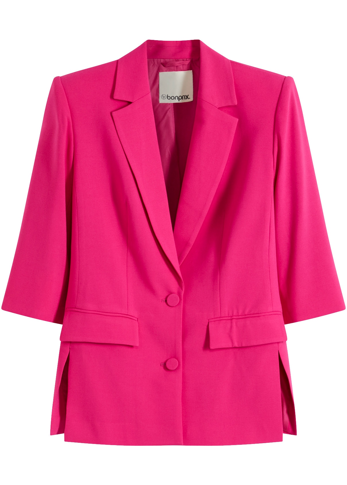 bonprix Veste blazer avec col revers, coupe loose fit
