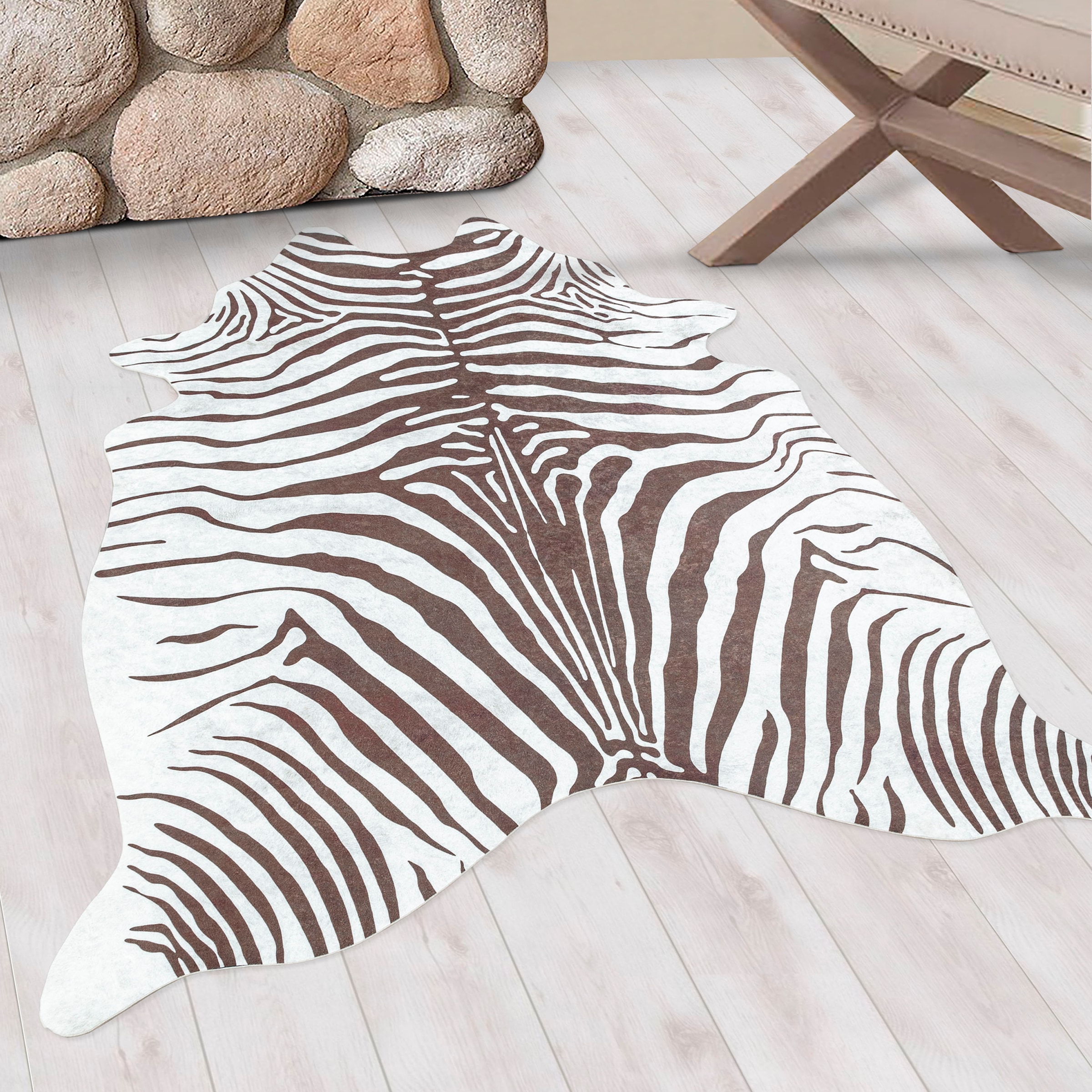 Image of Ayyildiz Teppiche Teppich "ETOSHA 4111" tierfellförmig 6 mm Höhe Pflegeleicht / Moderner Fell Look
