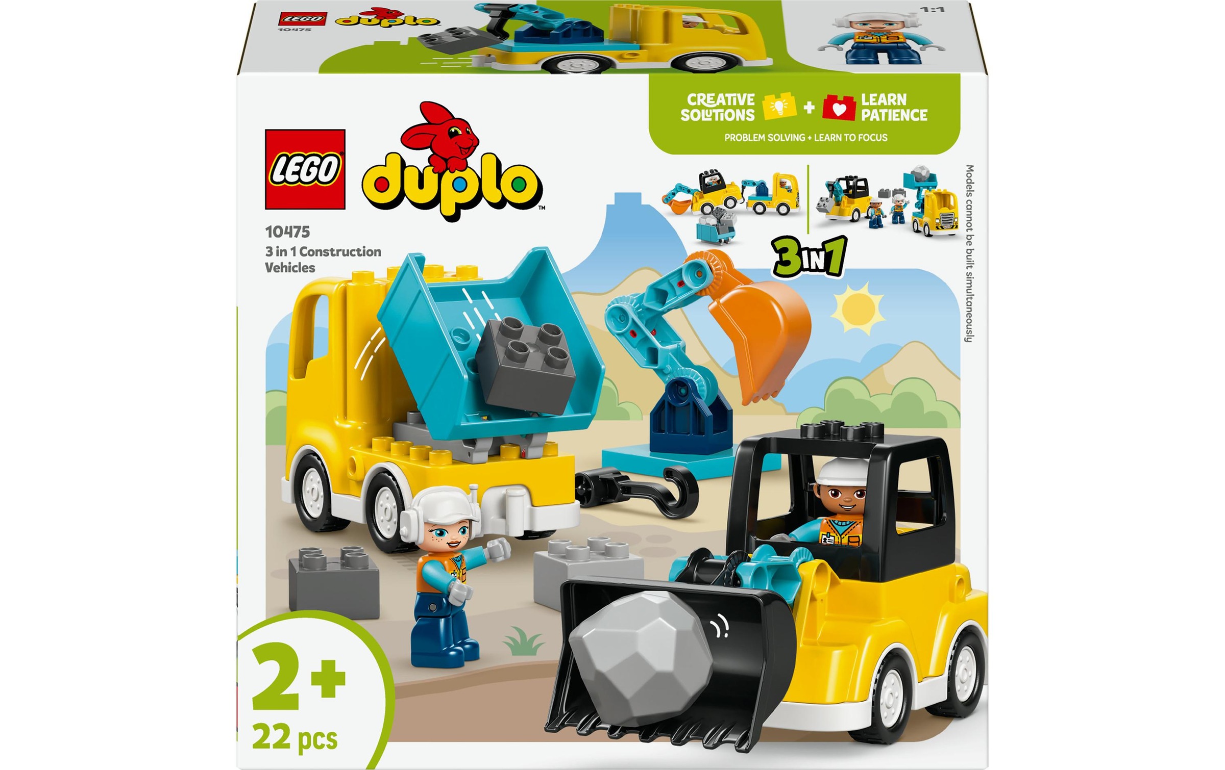 Image of Konstruktionsspielsteine "DUPLO Baufahrzeuge 3-in-1 Set 10475" Kategorie: Fahrzeug