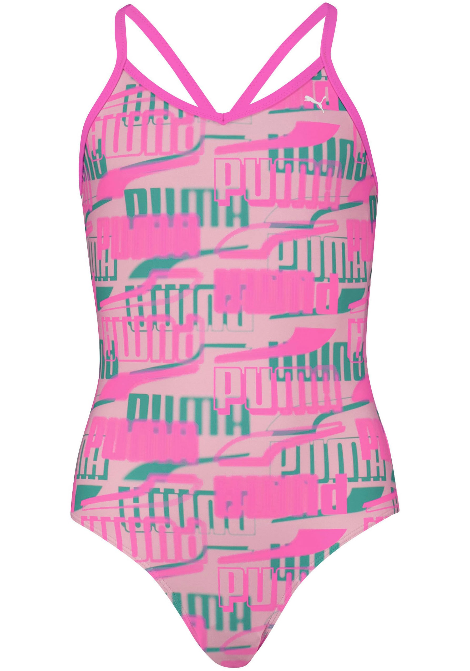 Logoprint Badeanzug, versandkostenfrei shoppen mit allover Mädchen-Schwimmanzug PUMA Trendige