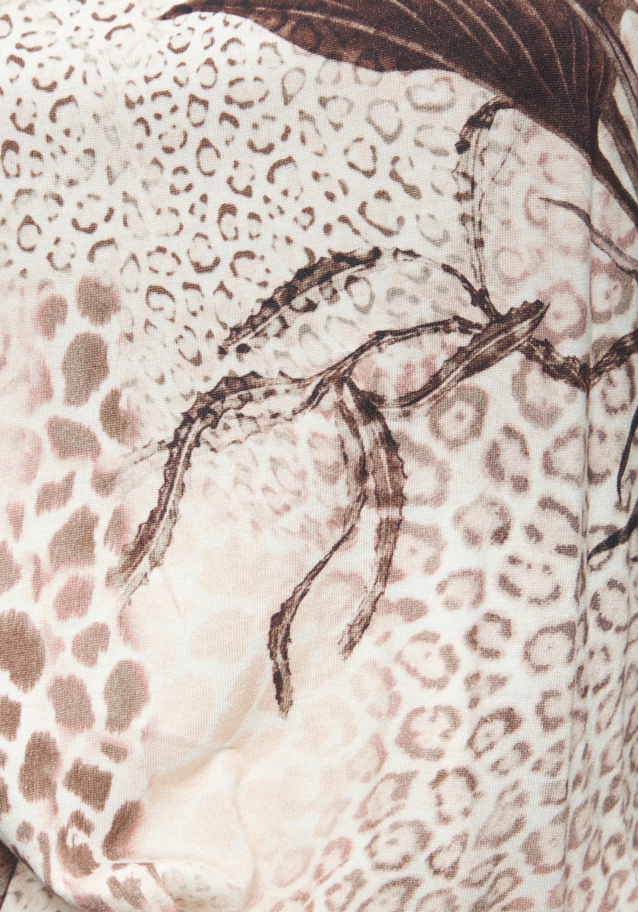 LASCANA Maxikleid leichtes Sommerkleid mit Alloverprint, fliessendes Strandkleid