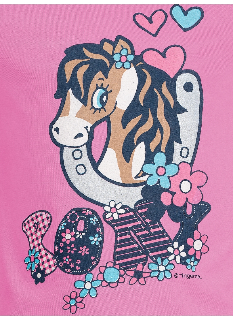 Trigema Longsleeve »TRIGEMA Langarmshirt mit süssem Pony-Print«, (1 tlg.)
