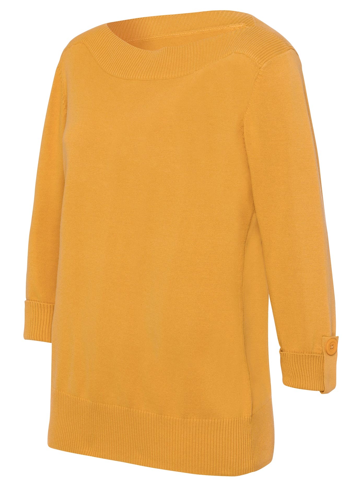 Pullover mit femininem U-Boot-Ausschnitt