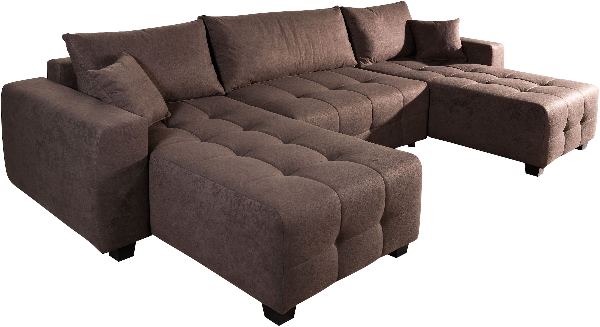 COLLECTION AB Paysage de salon »Bella U-Form, Breite 314 cm« Wonlandschaft, Schlaffunktion,Bonnelfederkern,Rückenkissen