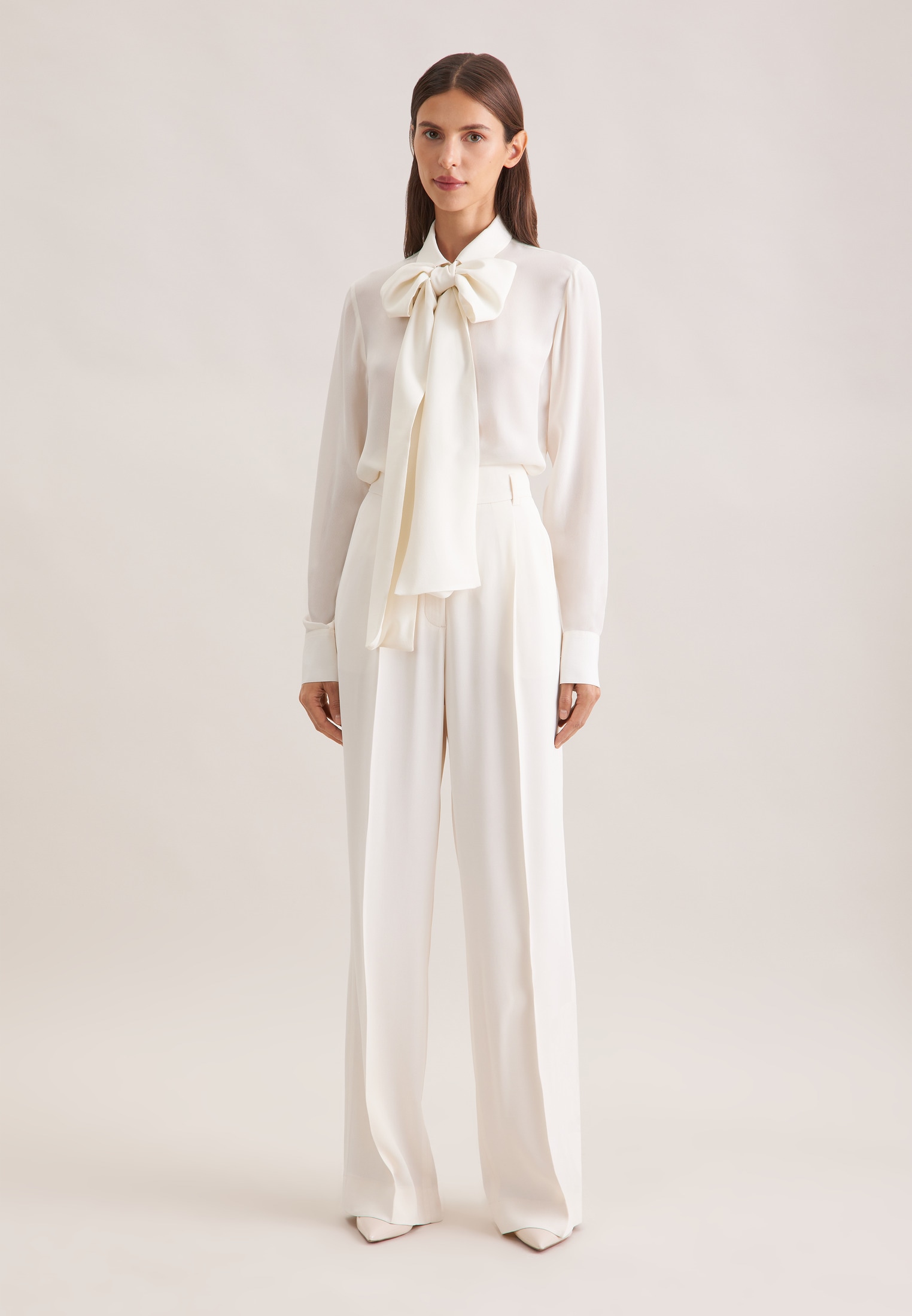 seidensticker Blouse classique 1/1 Binderkragen Uni