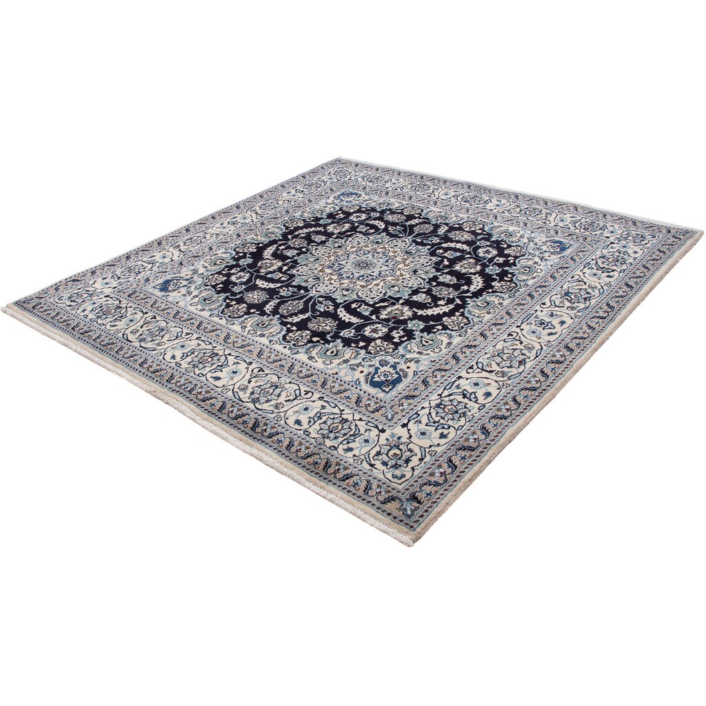 morgenland Orientteppich »Perser - Nain quadratisch - 200 x 194 cm - dunkelblau«, quadratisch