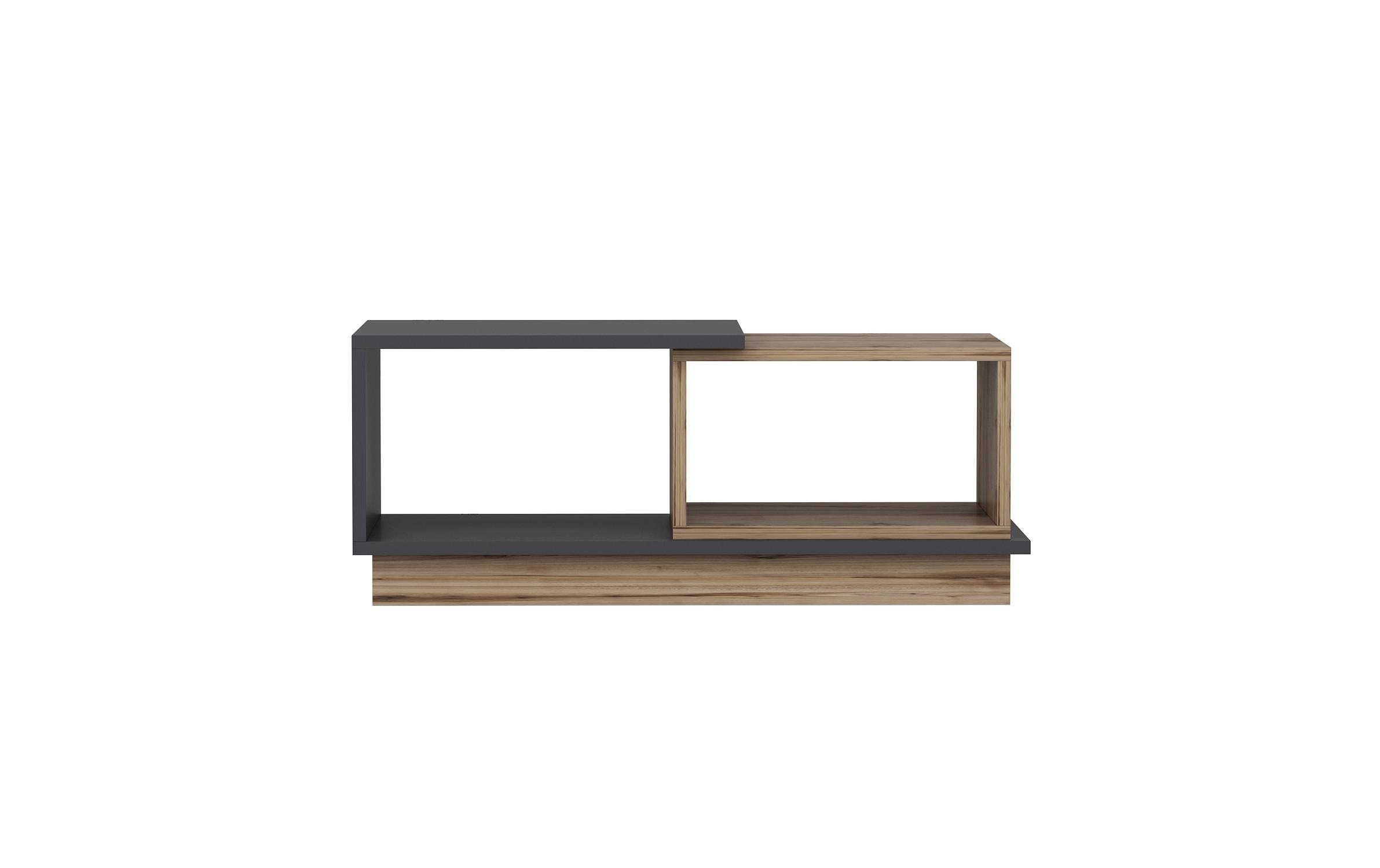 WOODY FASHION Table d'appoint »Consept 90 x 36 x 45 cm, Anthrazit/Braun«