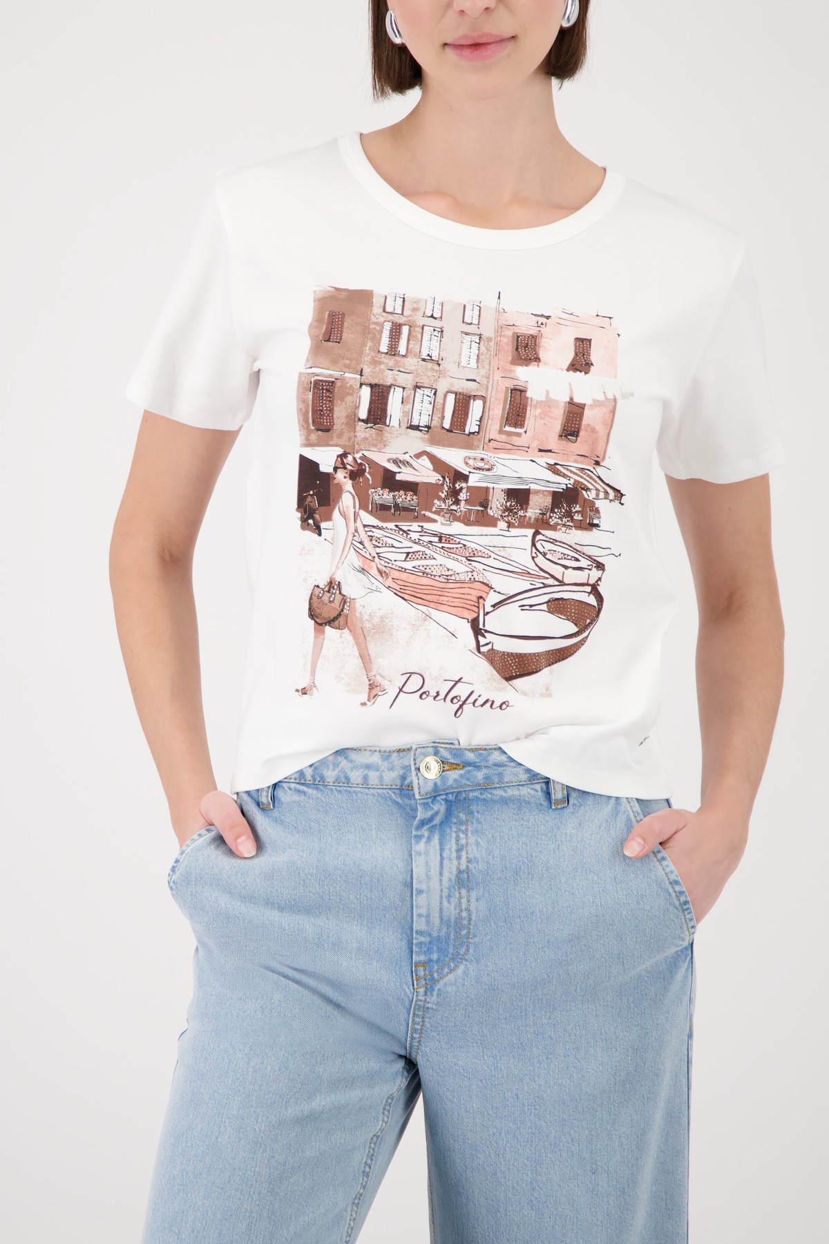 Image of Monari T-Shirt "Shirt City" Regular fit mit City-Print