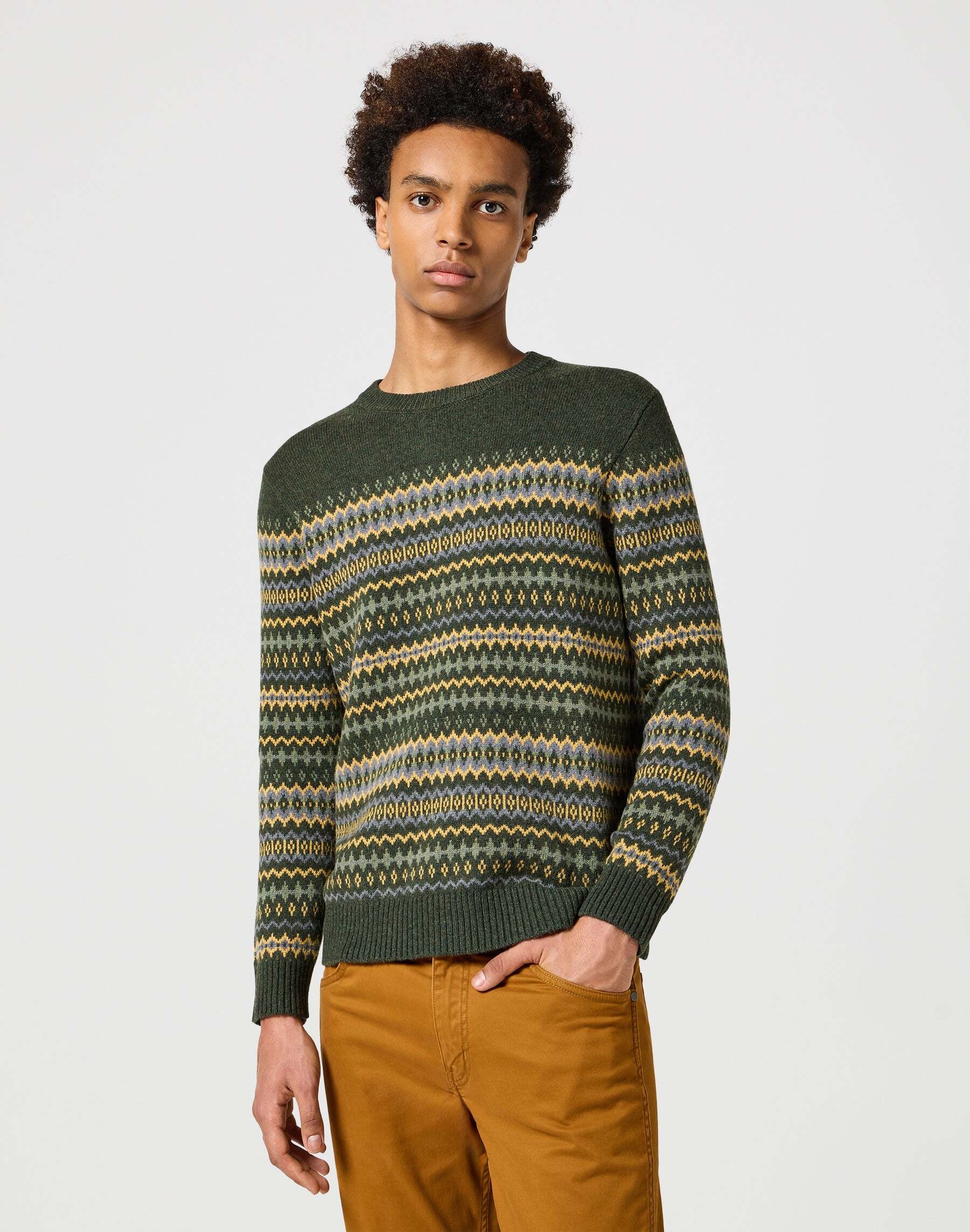 Strickpullover »Wrangler Pullover Fairisle Sweater«