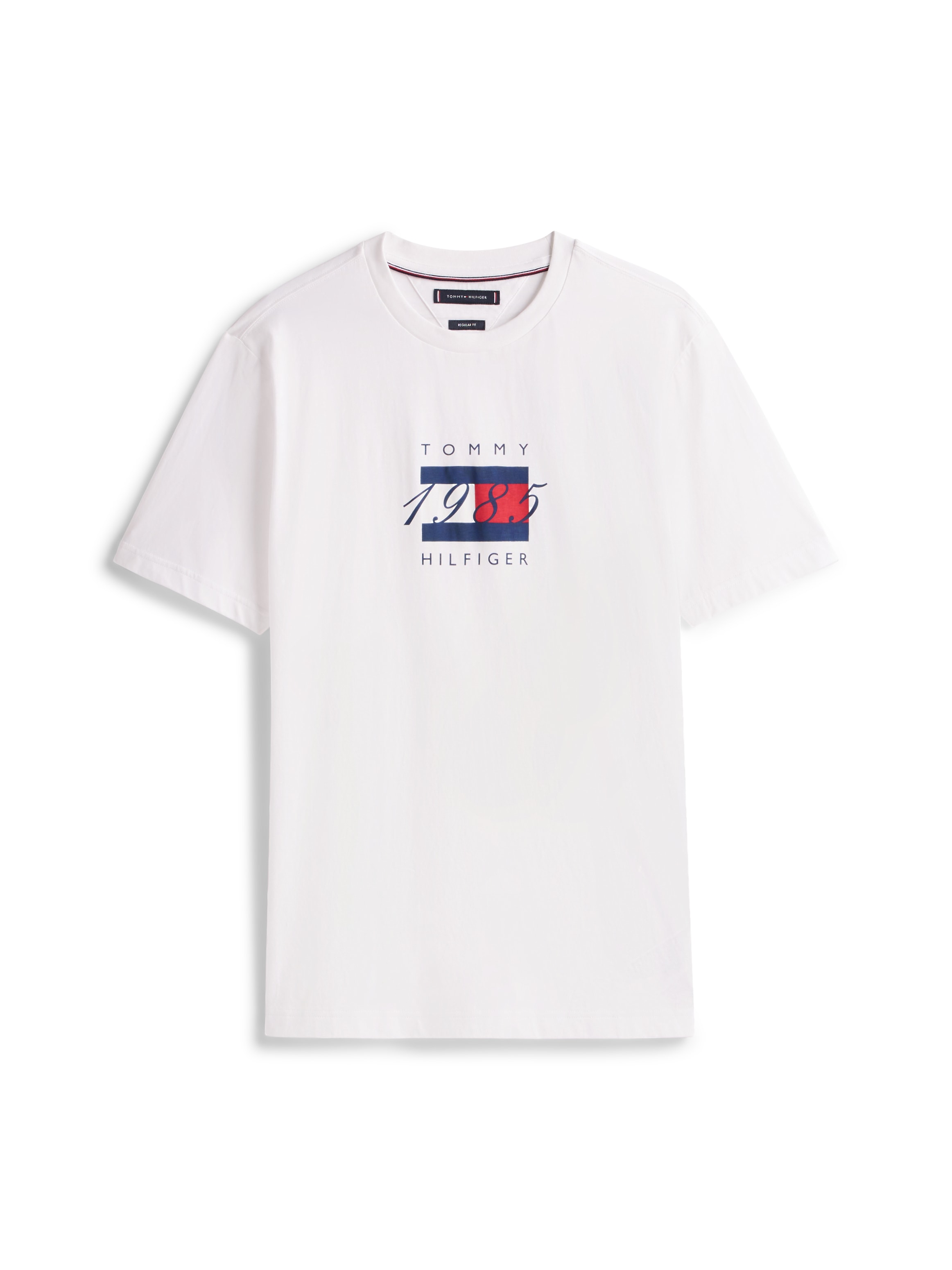 Tommy Hilfiger T-shirt »LINEAR FLAG GRAPHIC« Rundhals, regular fit, Jersey