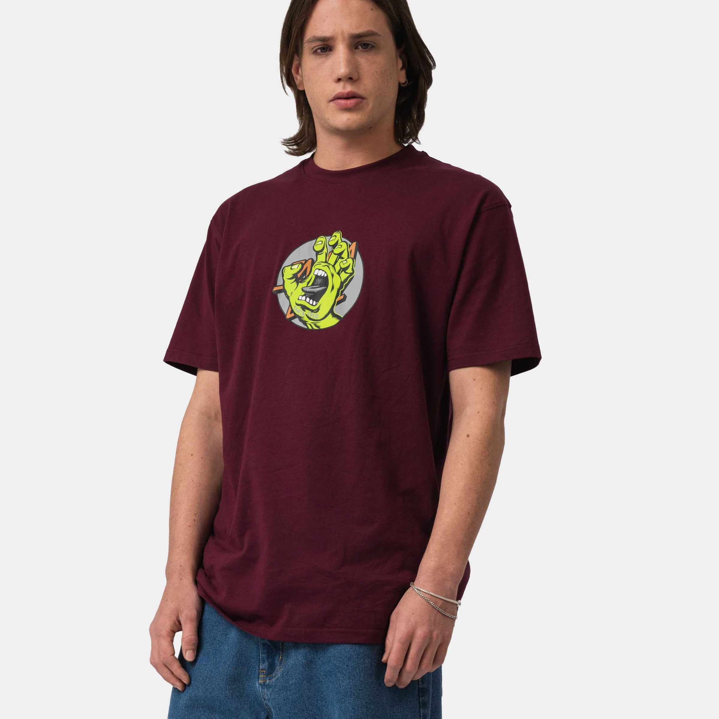 Image of Santa Cruz T-Shirt "HAND DOT FRONT T-SHIRT"