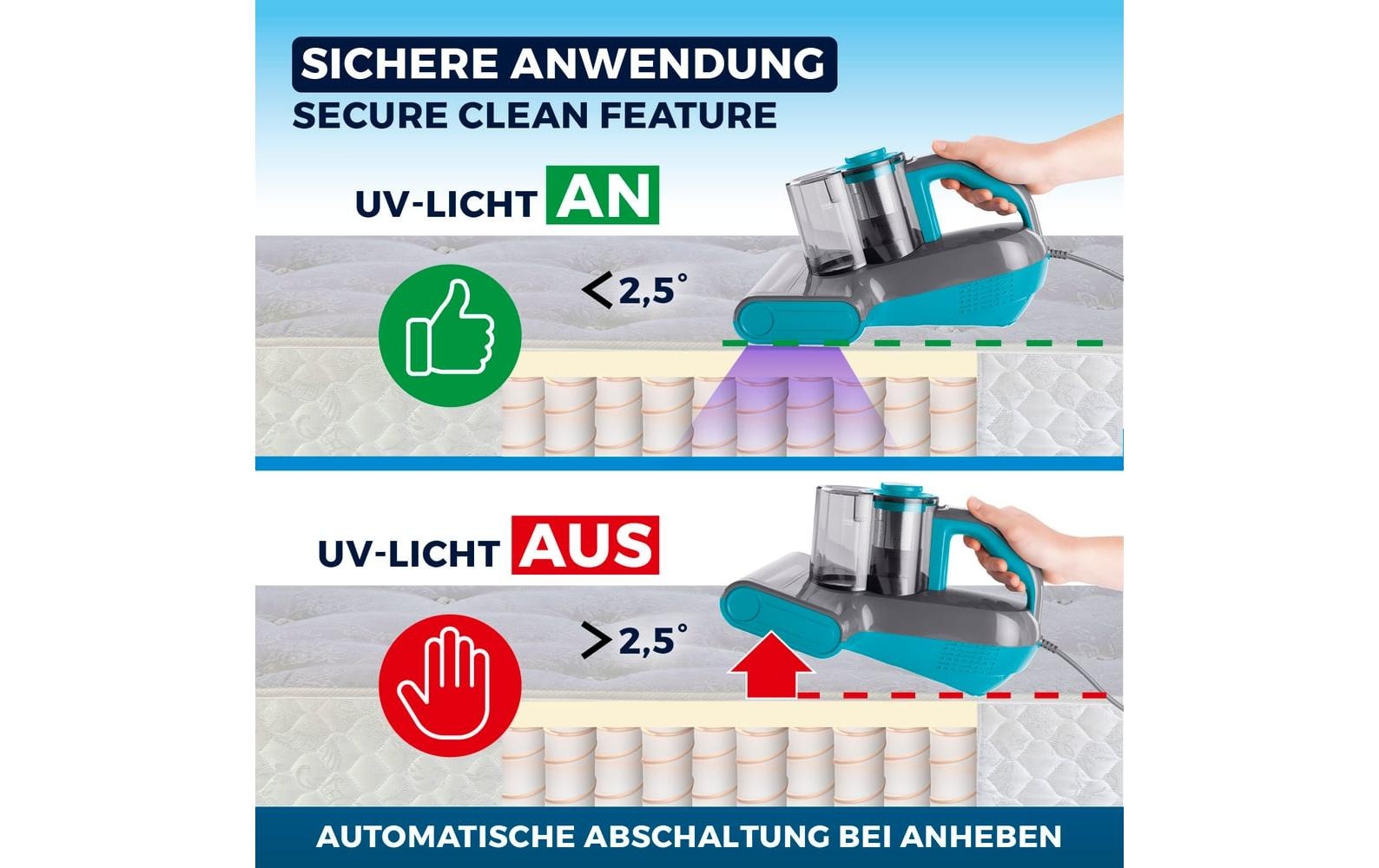 CLEANmaxx Lave-linge-aspirateur »CLEANmaxx Milben-Handstaubsauger«