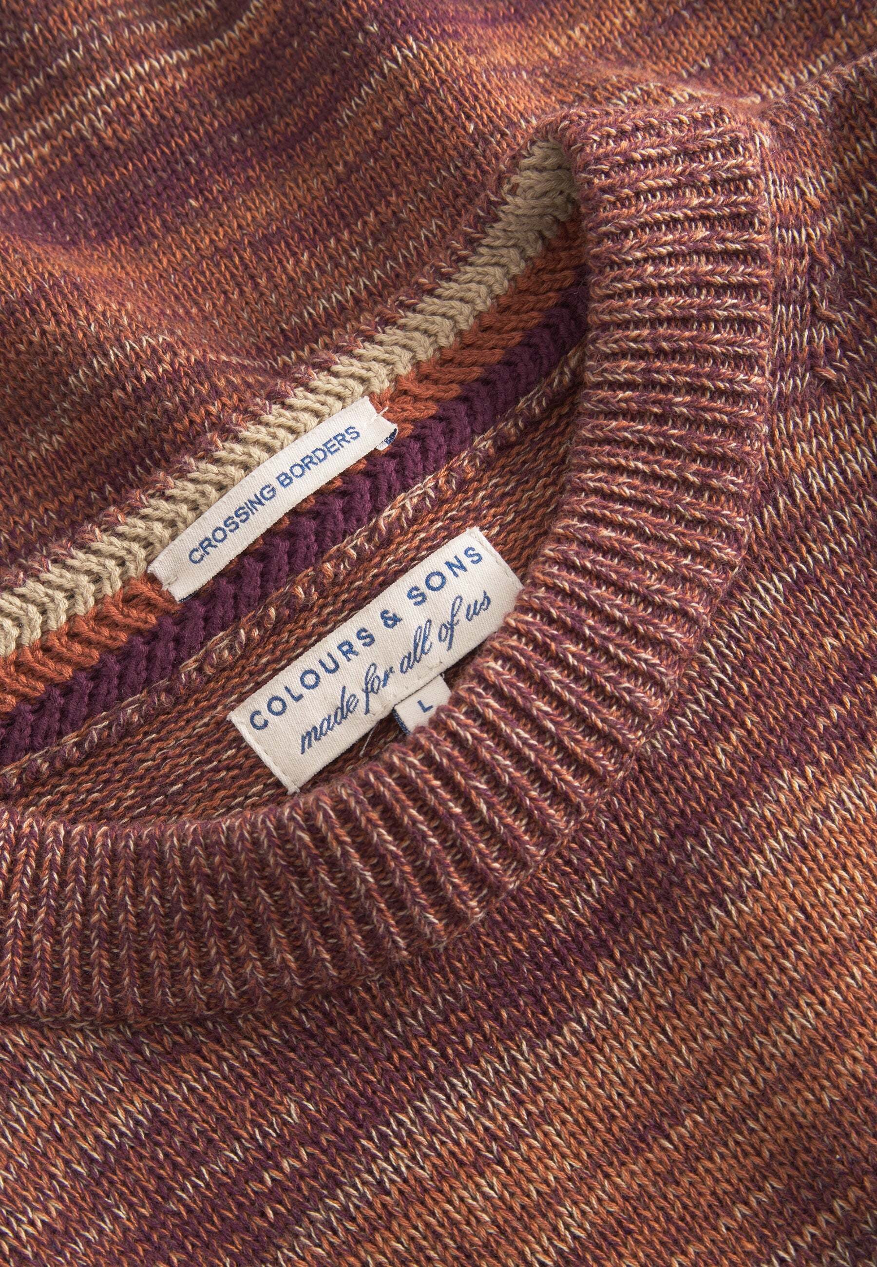 colours & sons Strickpullover »colours & sons Pullover Roundneck Mouliné«