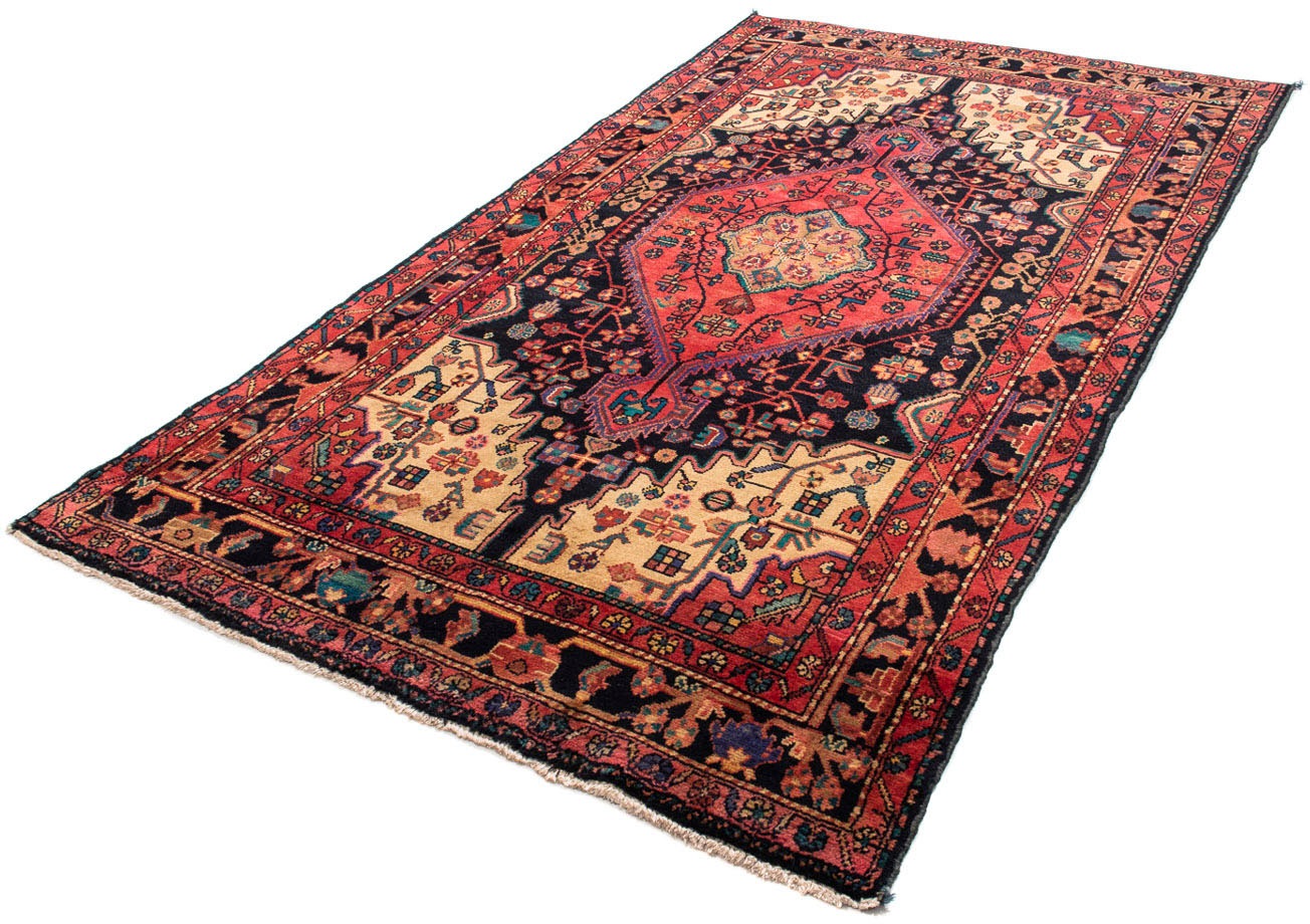 Image of morgenland Orientteppich »Perser - Nomadic - 242 x 138 cm - dunkelblau«, rechteckig, 10 mm Höhe, Wohnzimmer, Handgeknüpft, Einzelstück mit Zertifikat bei Ackermann Versand Schweiz