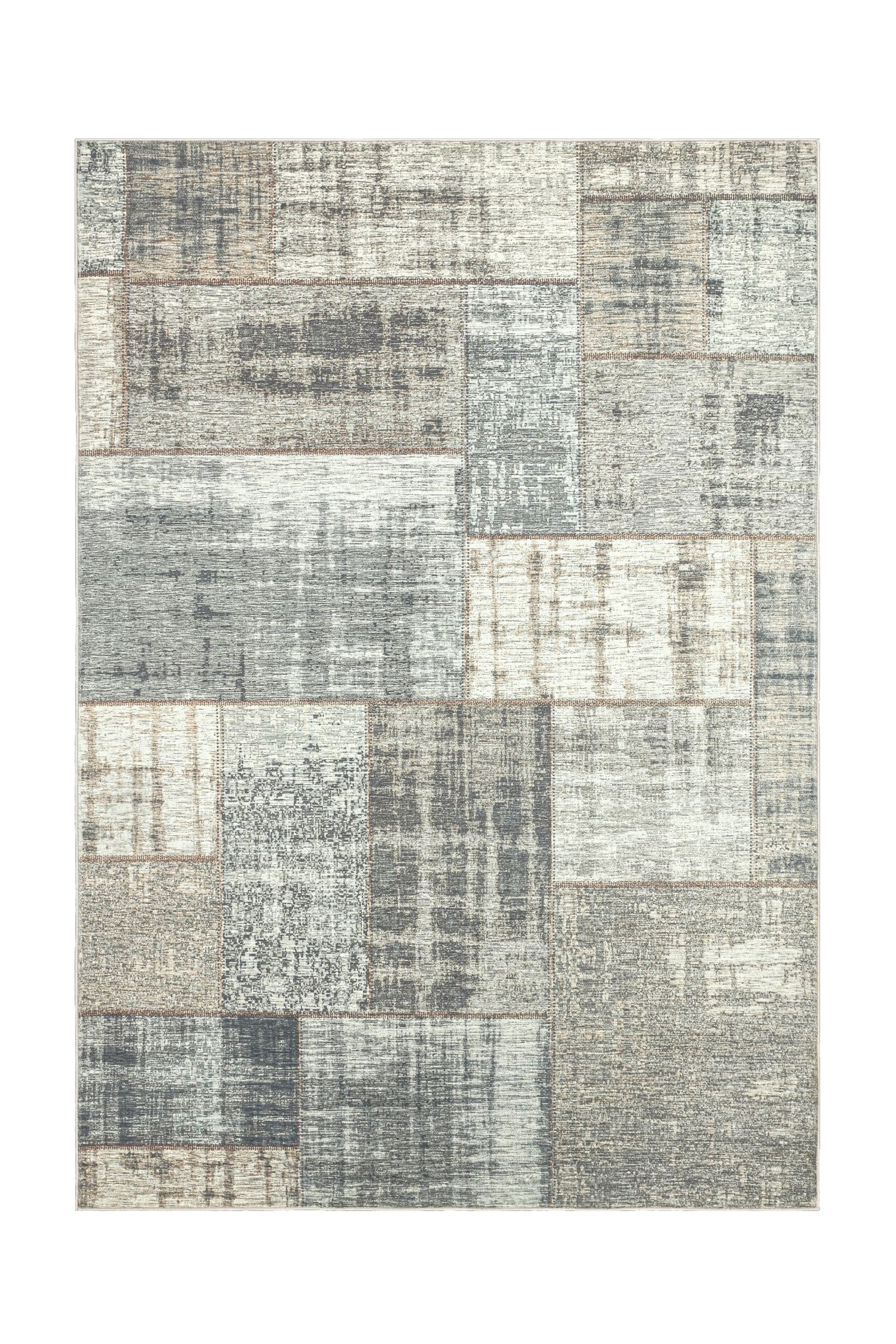 Image of Kayoom Teppich "Visionary 131" rechteckig 8 mm Höhe Kurzflor, Vintage, Patchwork Muster, Modernes Muster